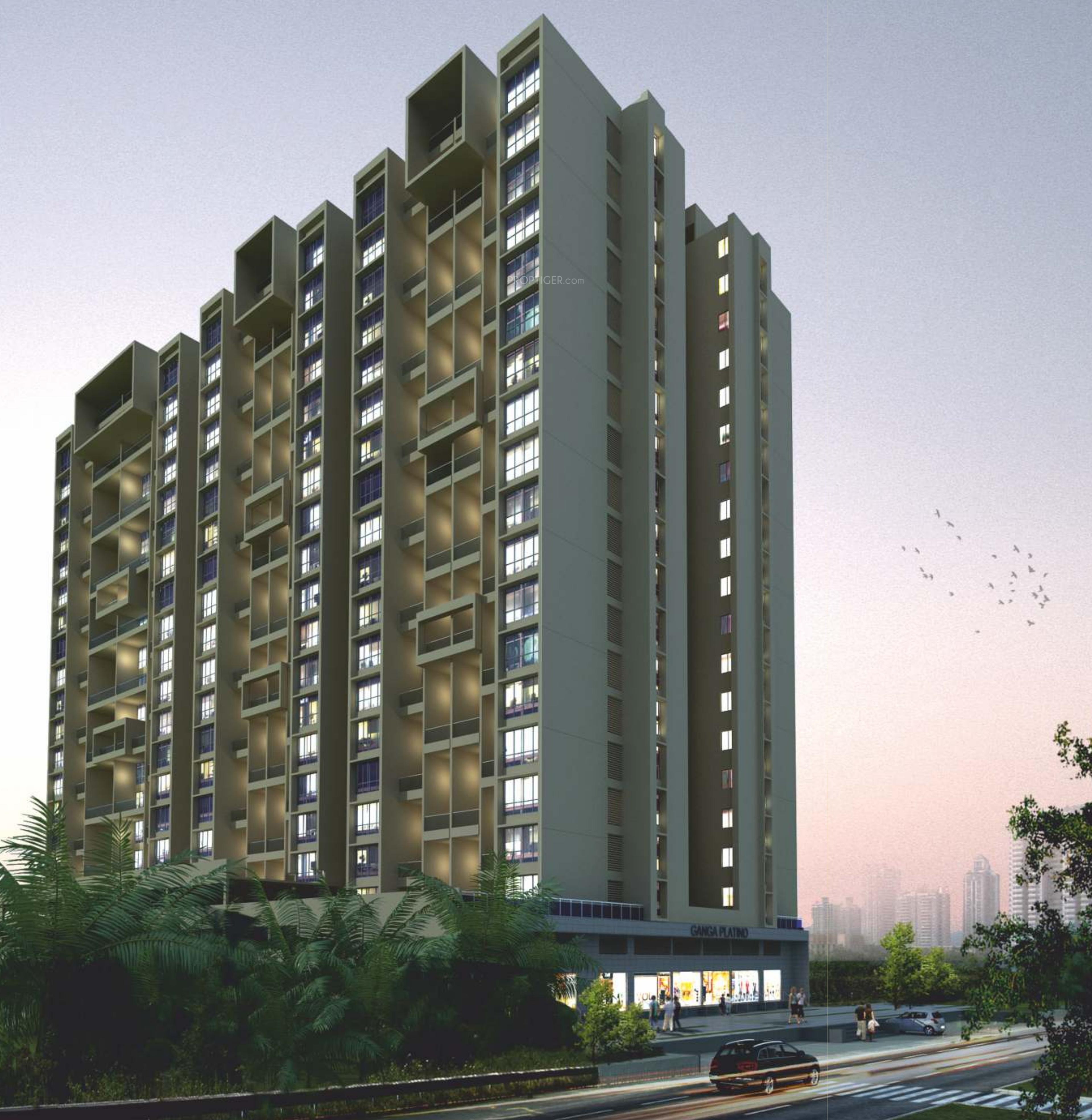  ganga-platino-building-p-q-r Elevation