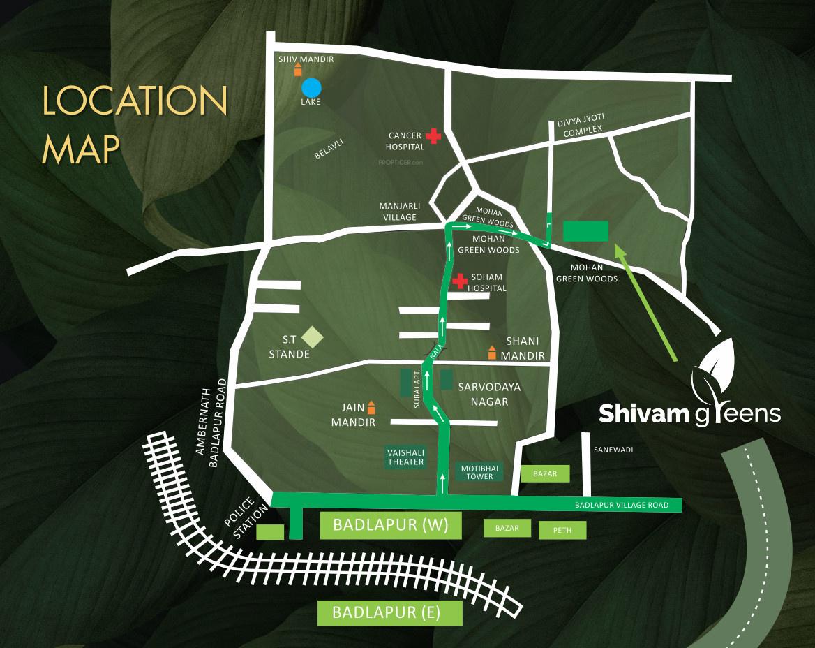  shivam-greens Location Plan