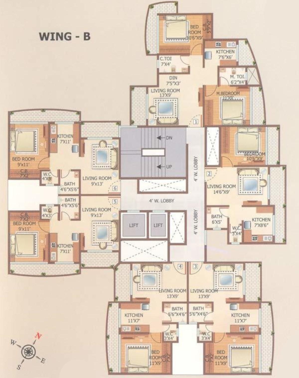  ashish Wing B Cluster Plan