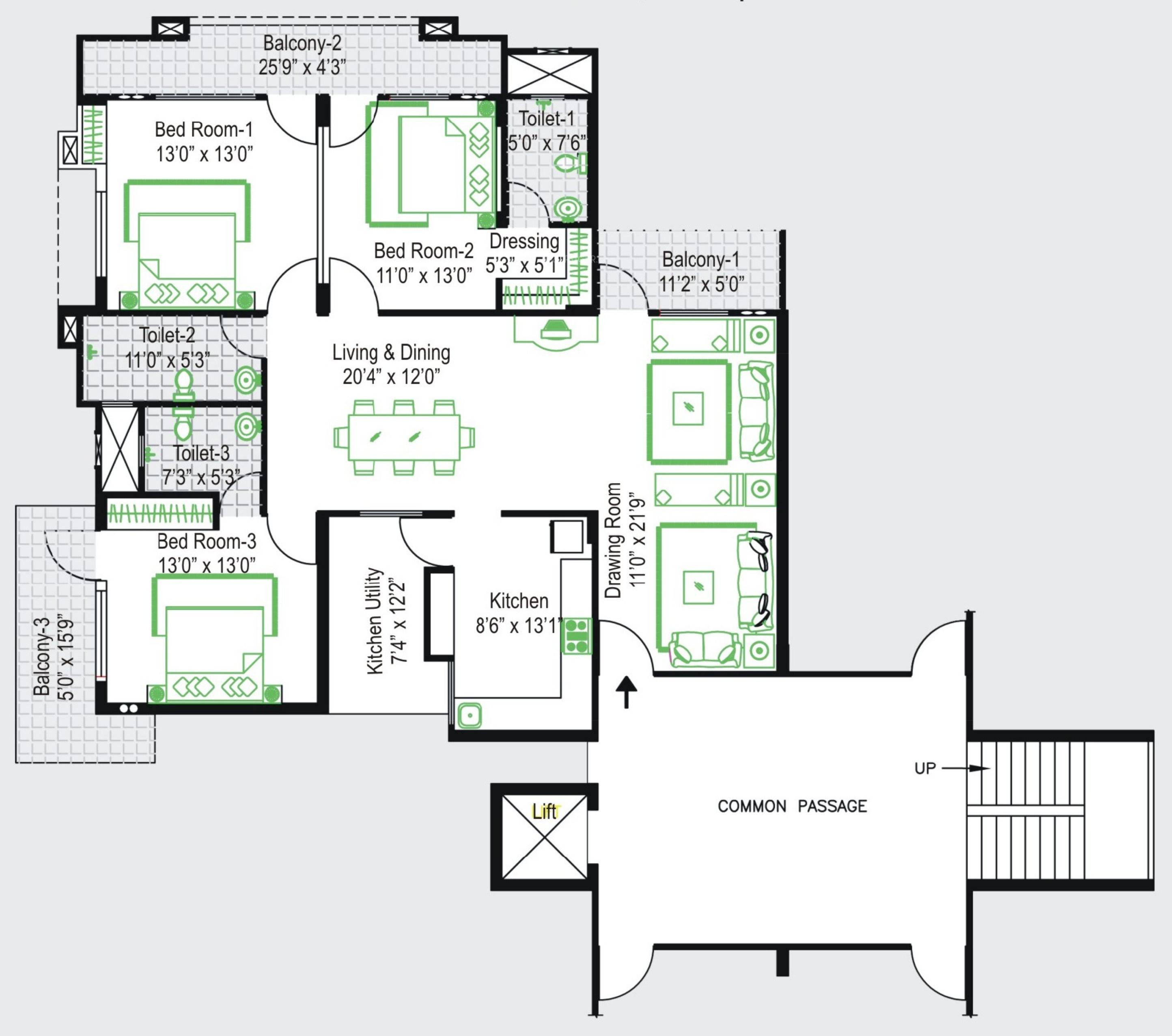  surya-vihar-towers Cluster Plan
