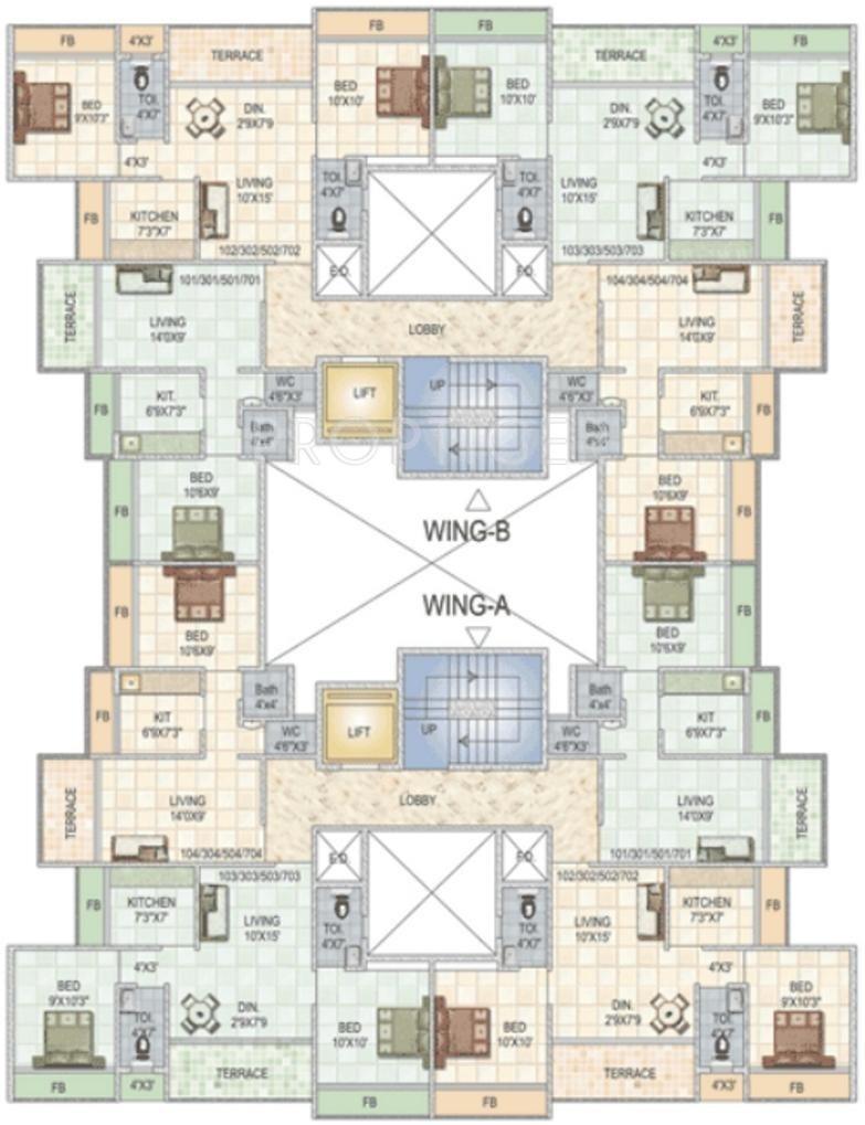Images for Cluster Plan of Nath Elite Homes