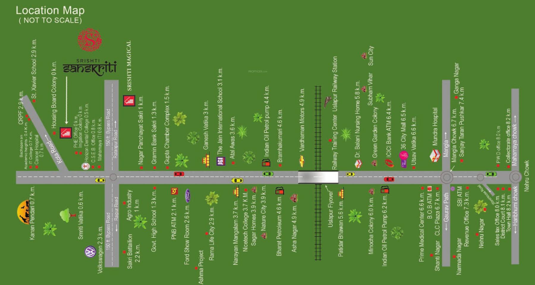  sanskriti Location Plan
