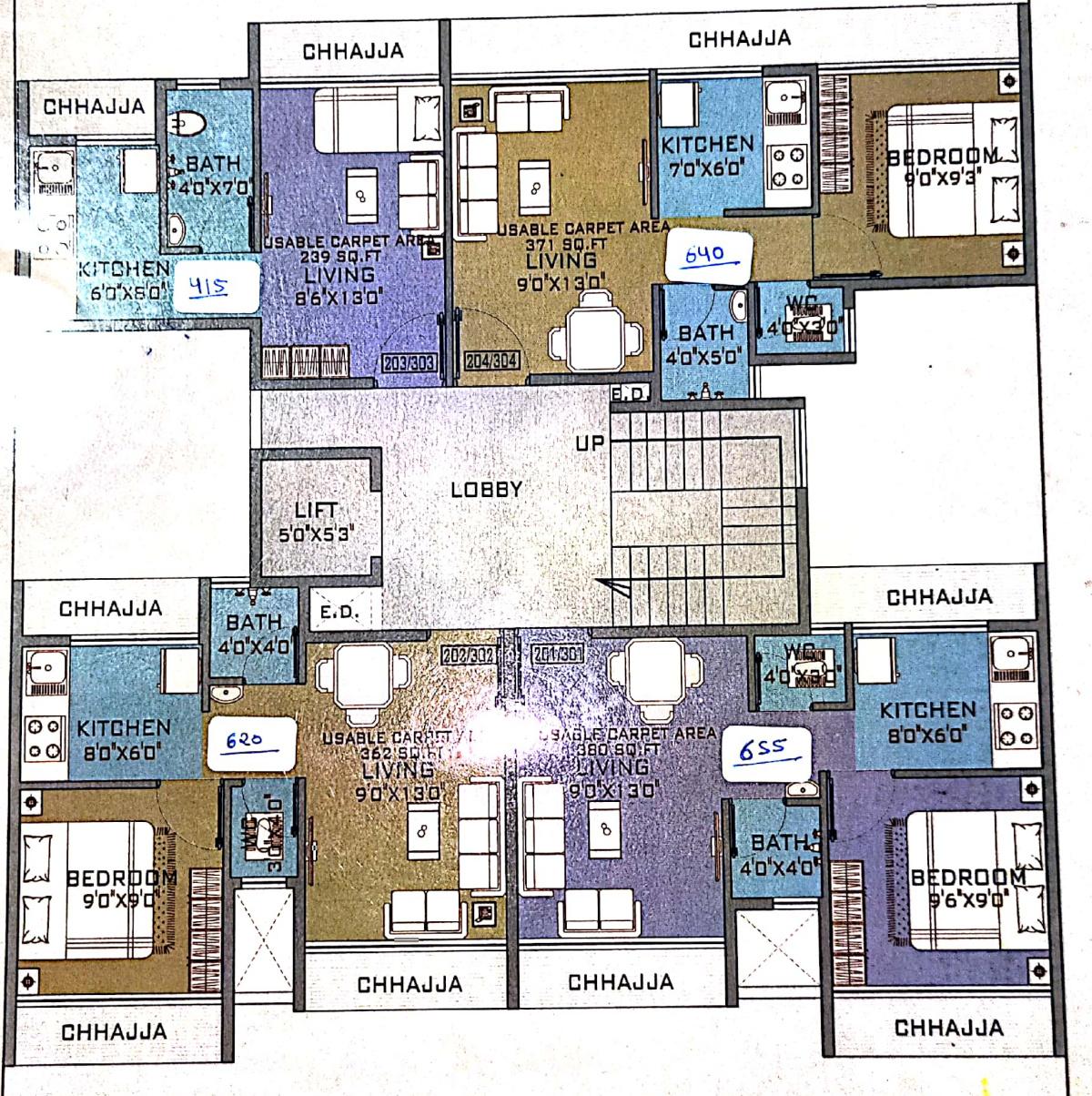  icon Icon Cluster Plan from 2nd to 3rd Floor