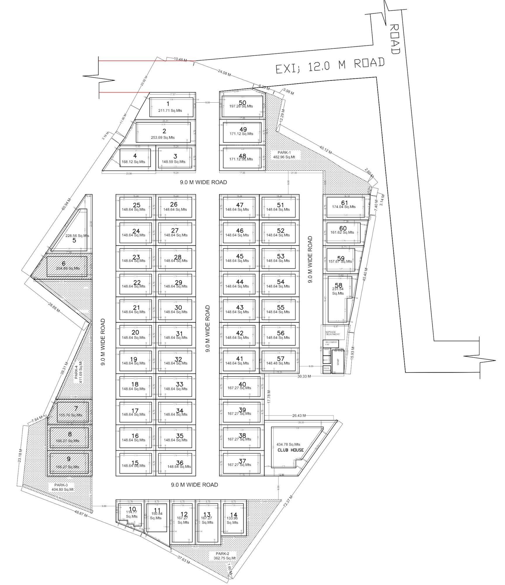 bloom-fields Layout Plan