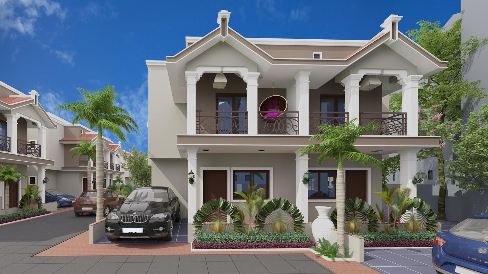  bungalows-and-arcade-5 Elevation