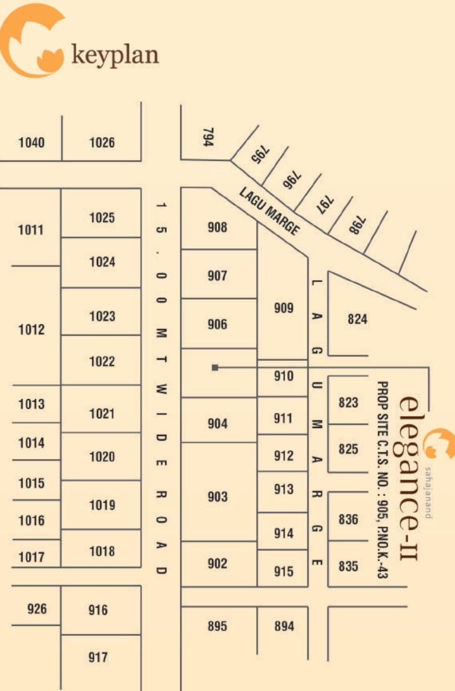  sahajanand-elegance-2 Location Plan