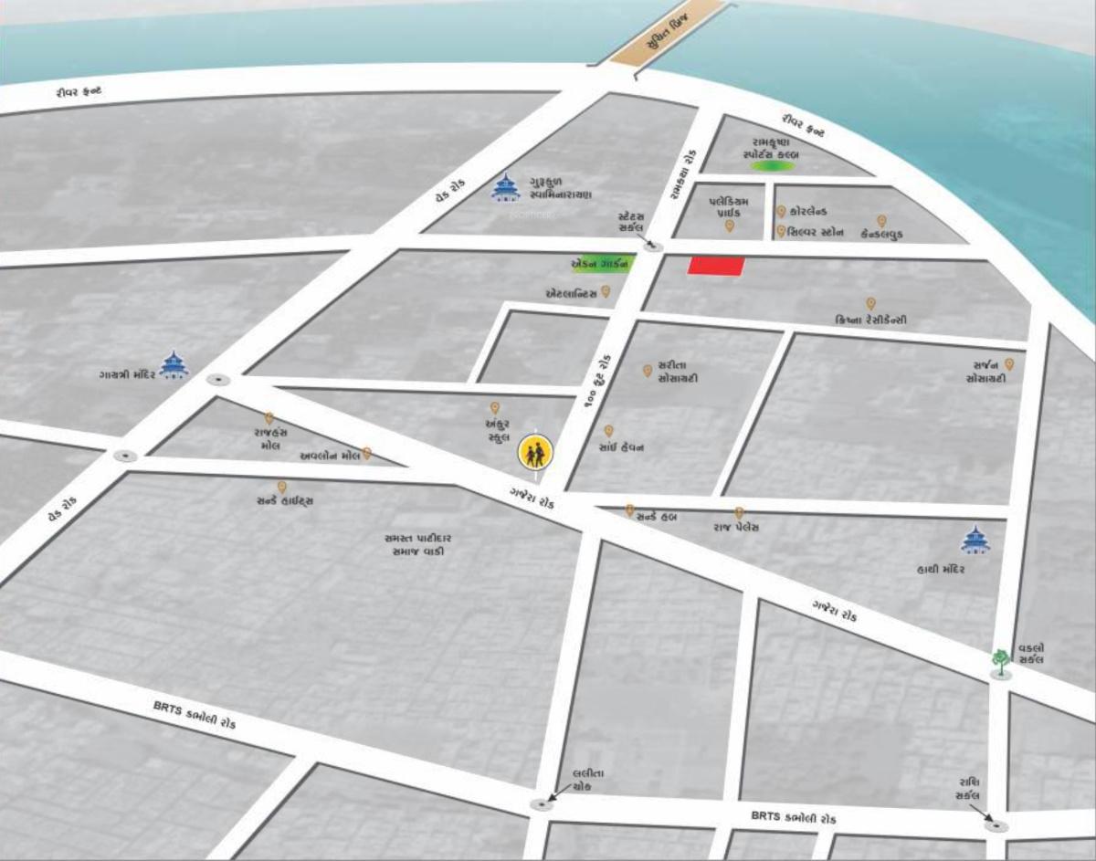 shivam-heights Location Plan