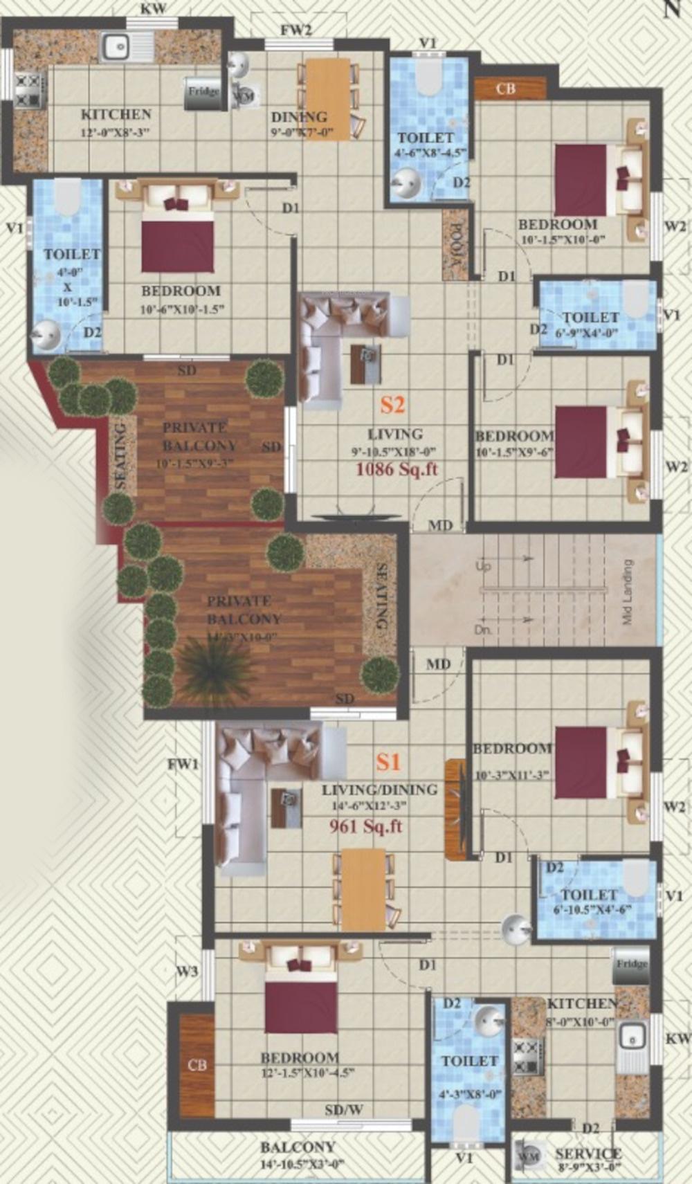  divine Divine Cluster Plan For 2nd Floor