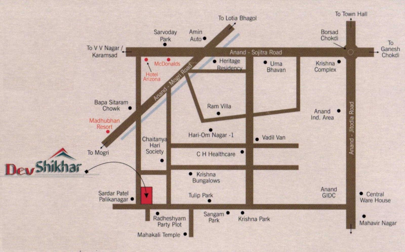  shikhar Location Plan