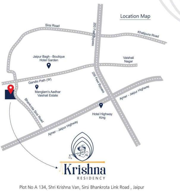  krishna-residency Location Plan