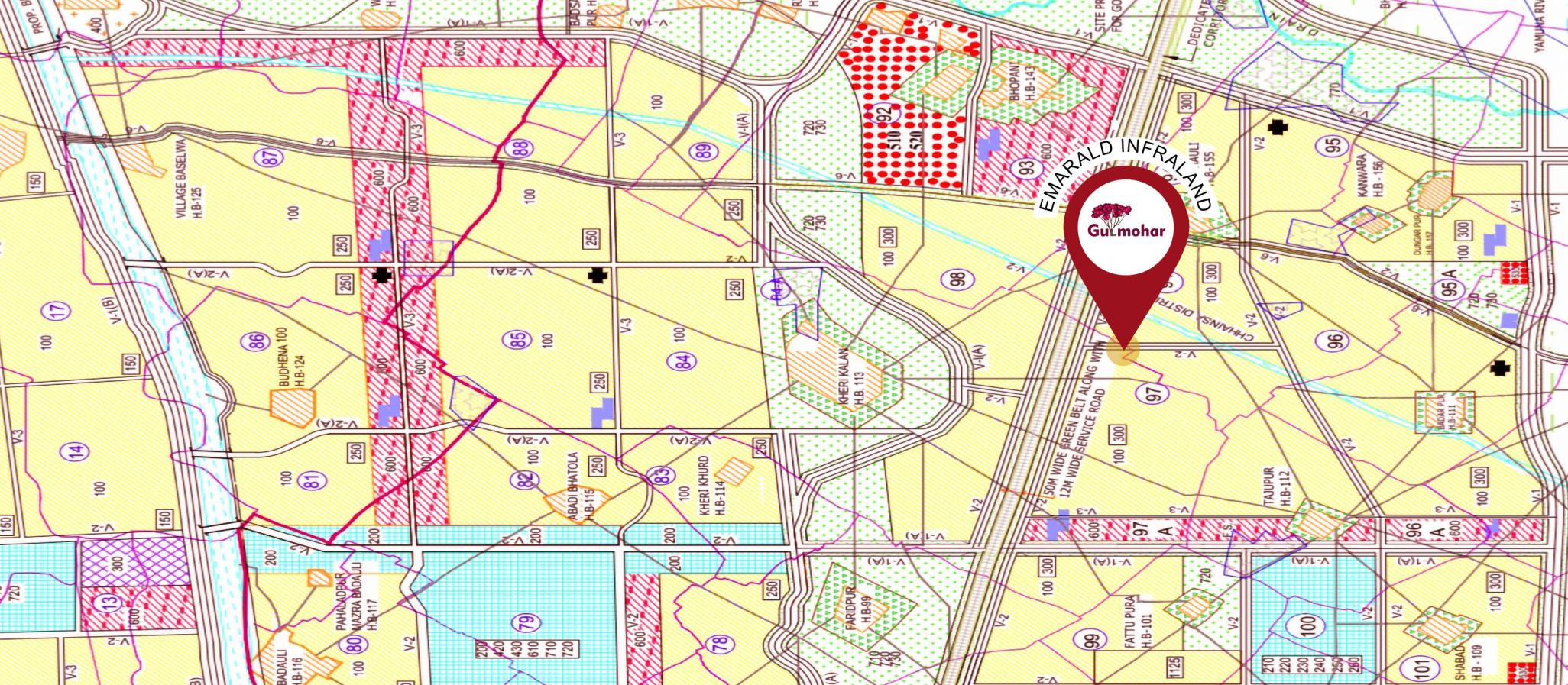  gulmohar Location Plan