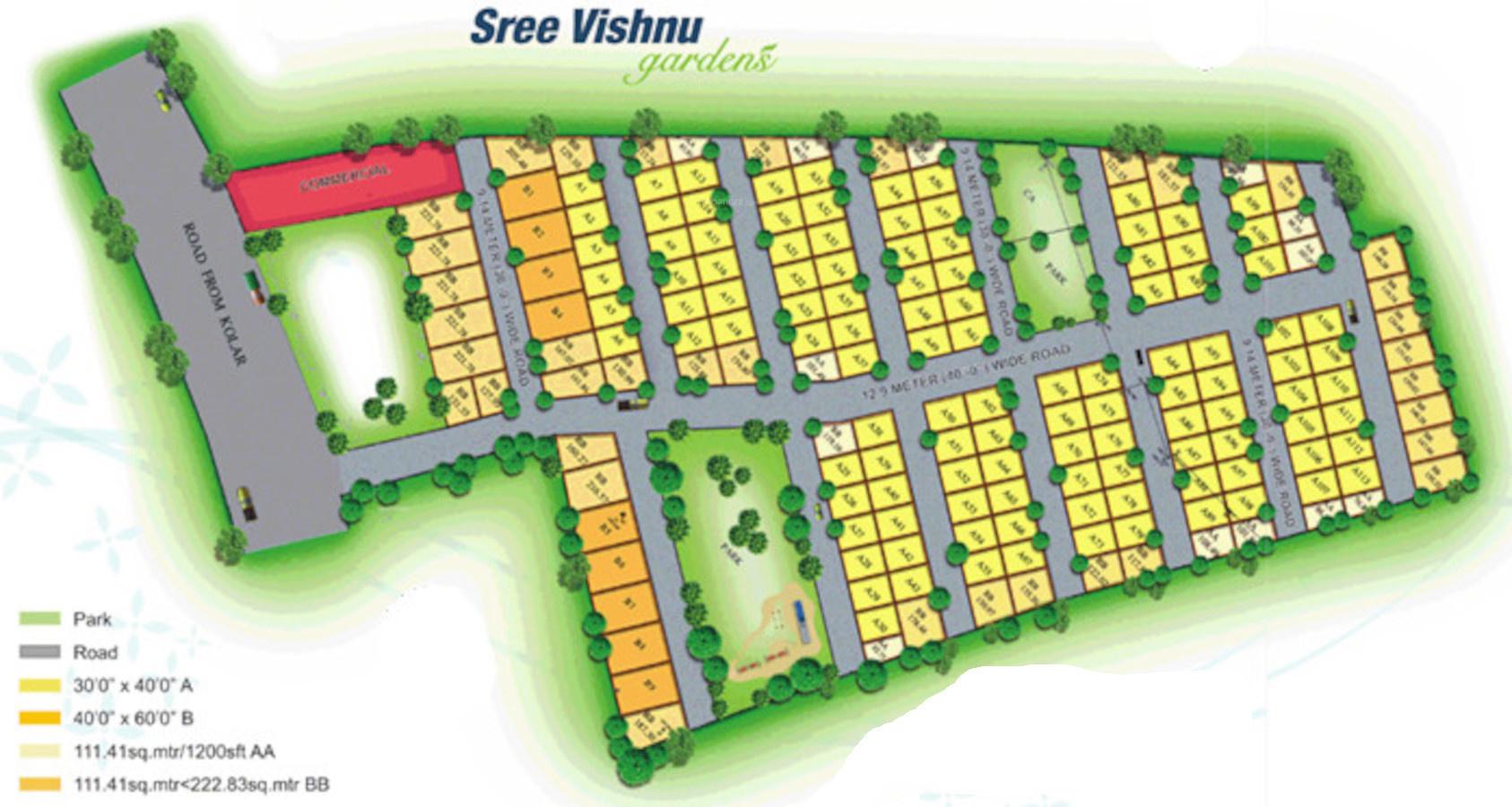  sree-vishnu-garden Layout Plan