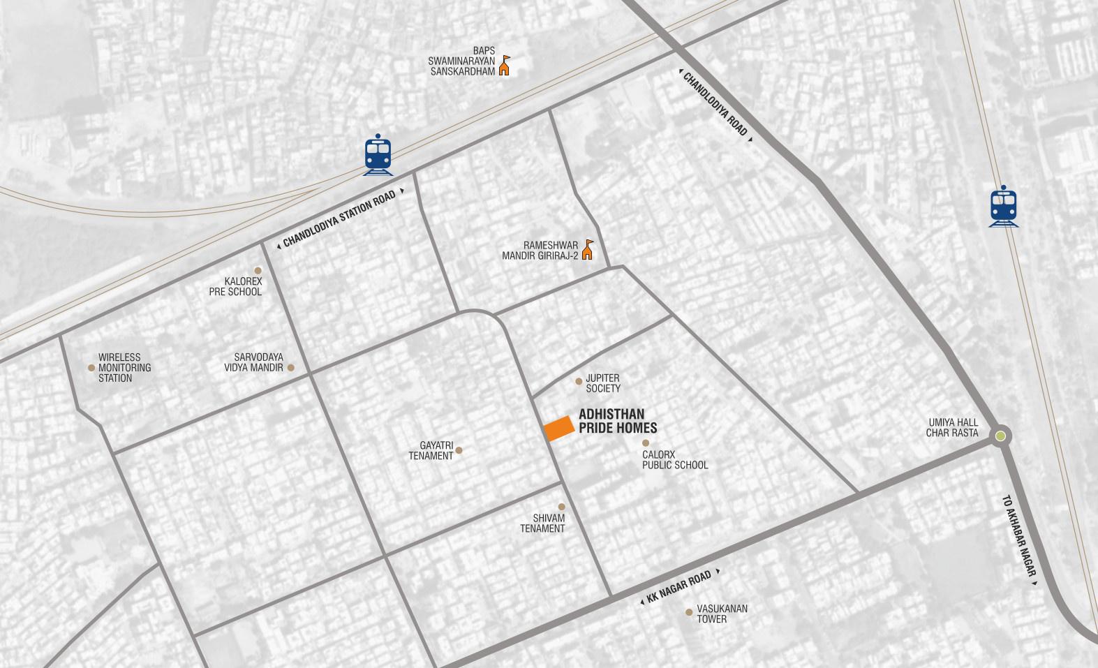 pride-homes Location Plan