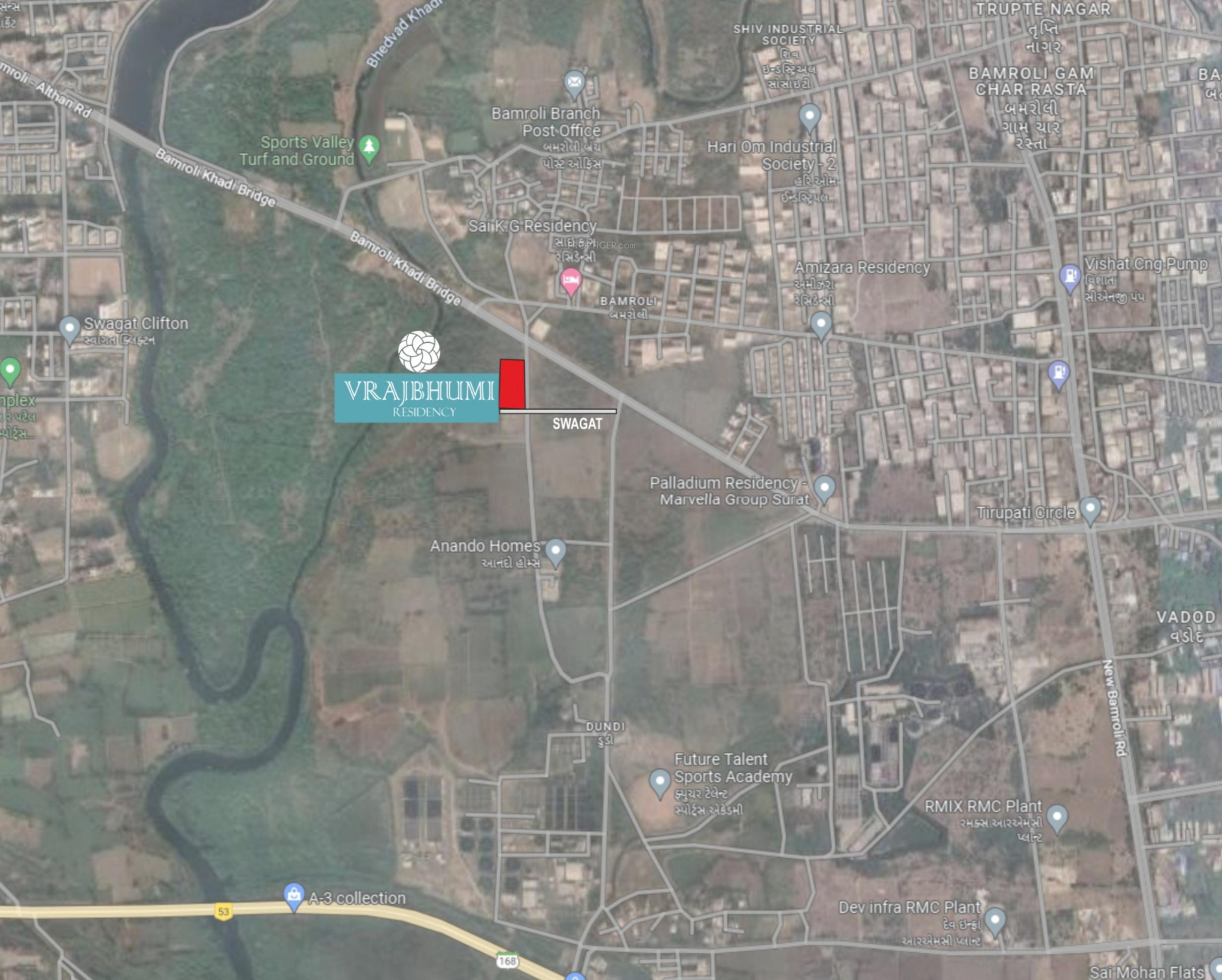  vrajbhumi-residency Location Plan
