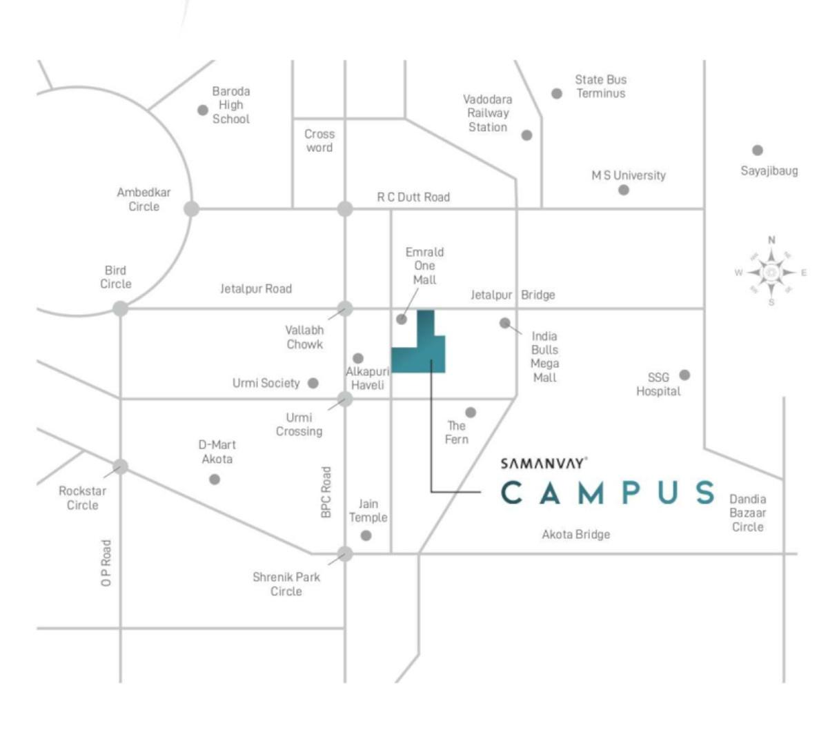  campus Location Plan