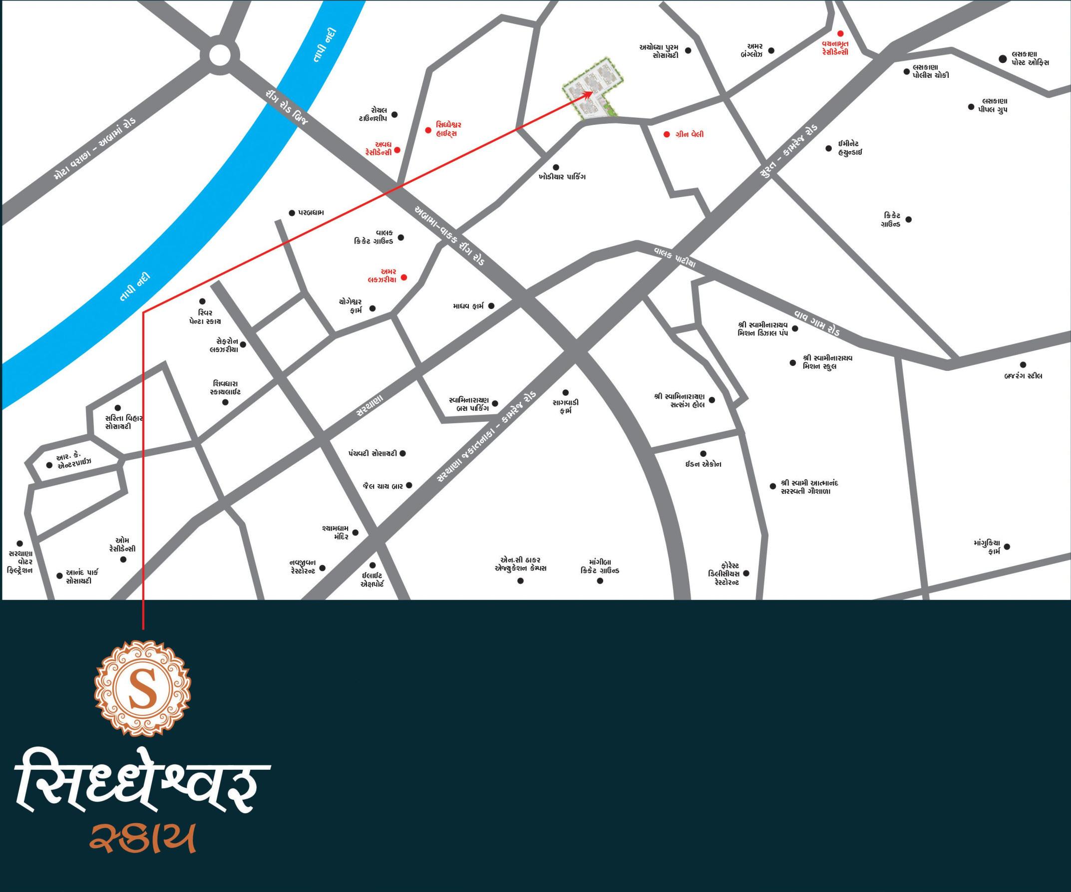  siddheshwar-sky Location Plan