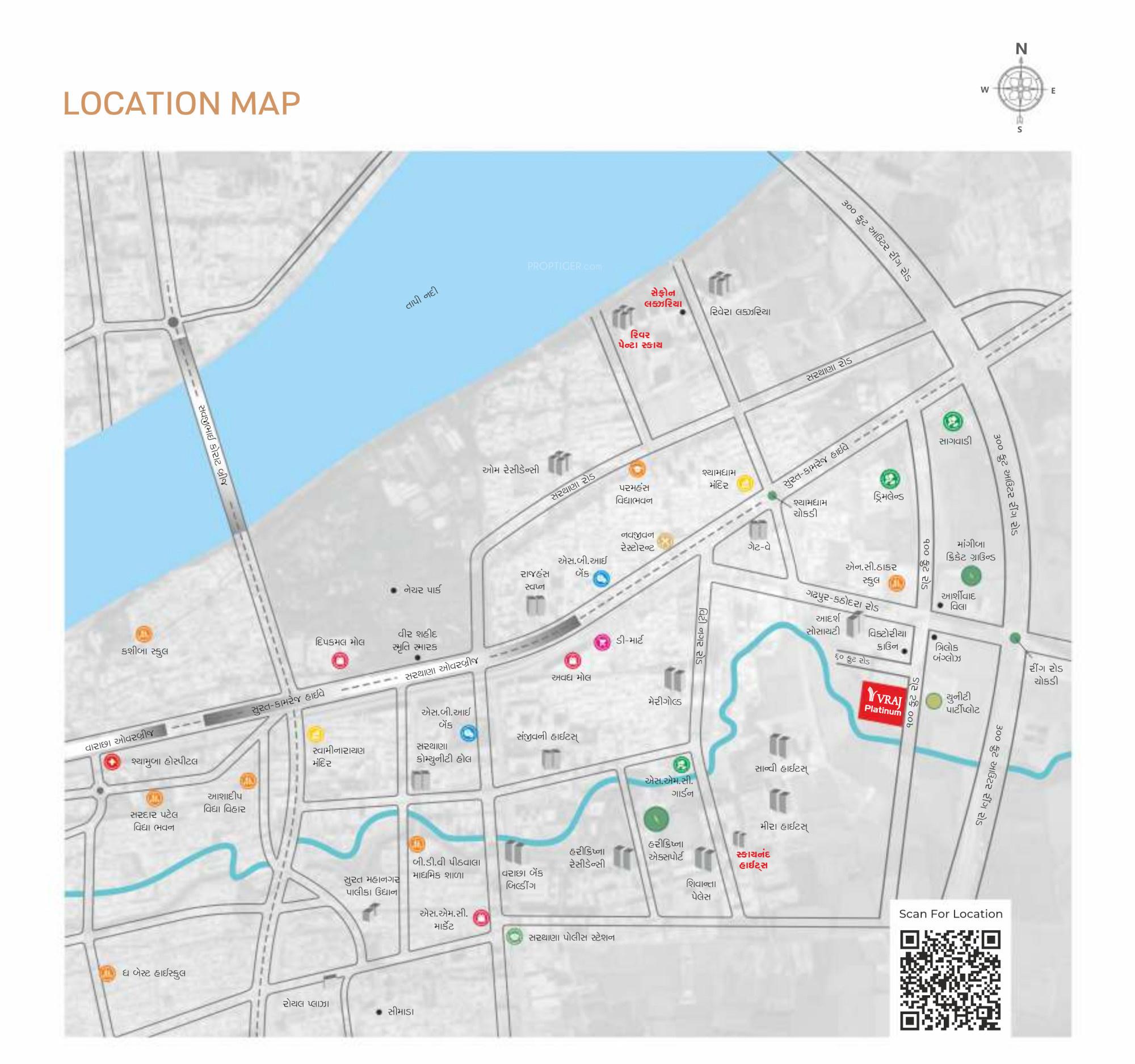  vraj-platinum Location Plan