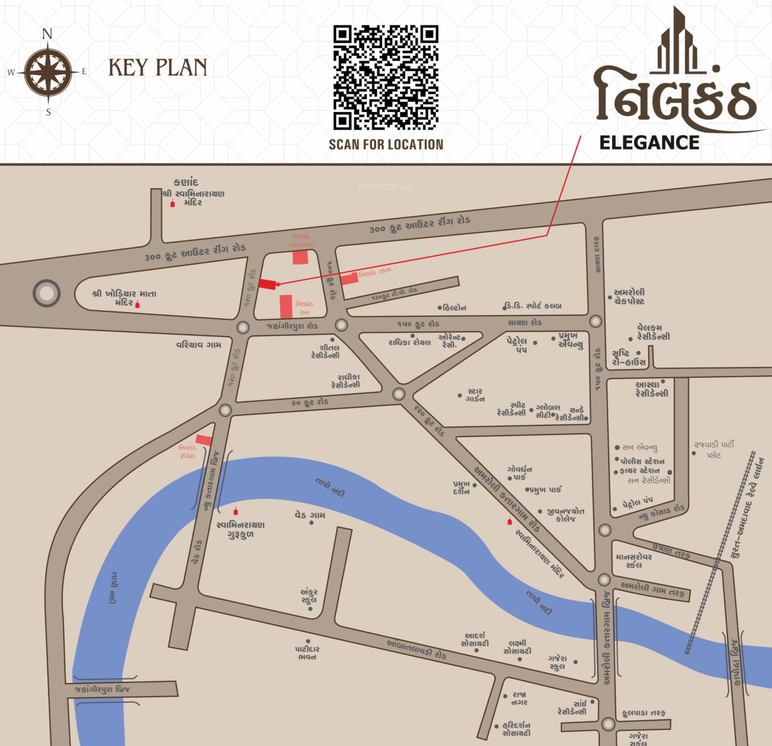  nilkanth-elegance Location Plan