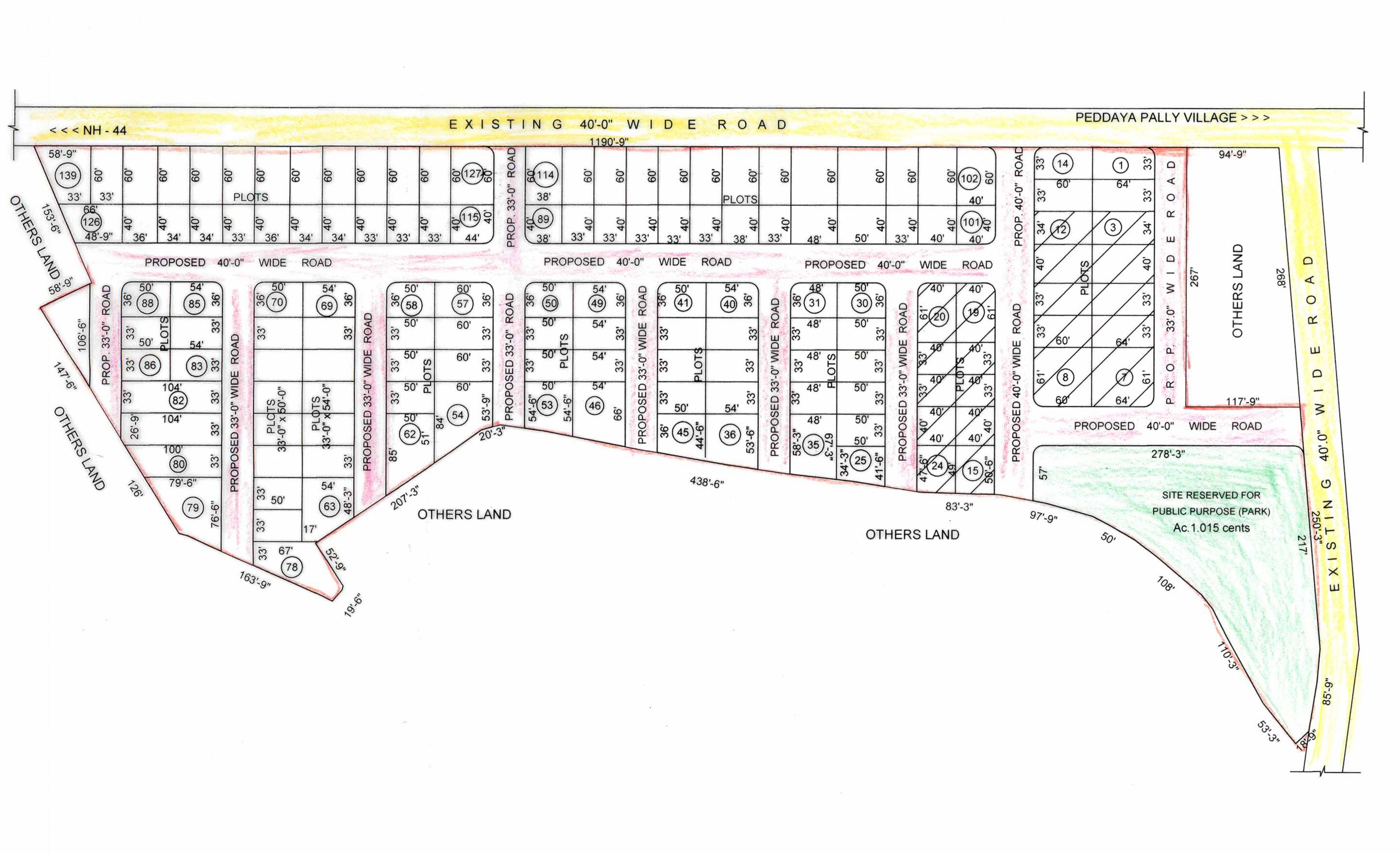  sai-green-valley Layout Plan