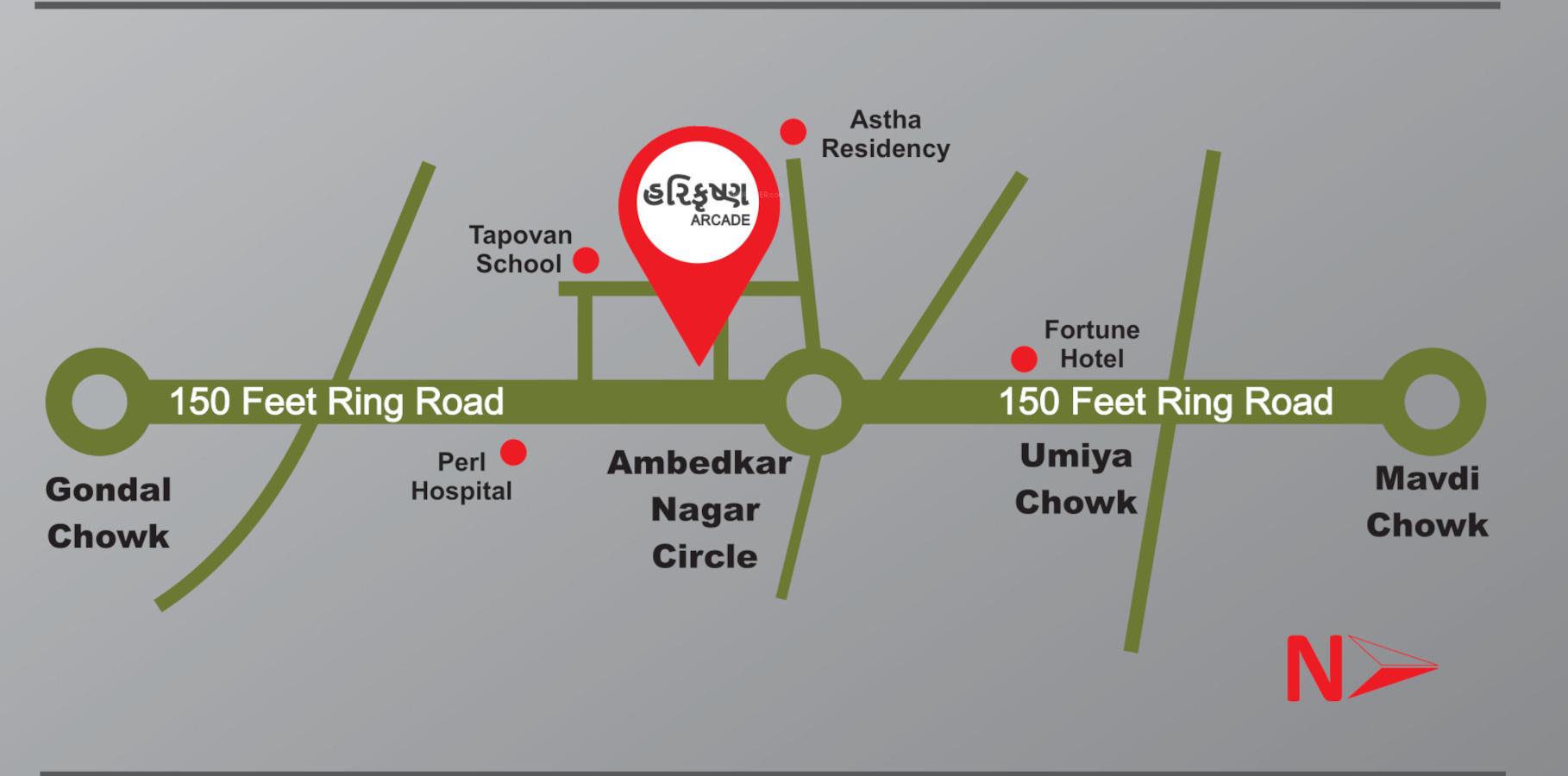  harikrishna-arcade Location Plan