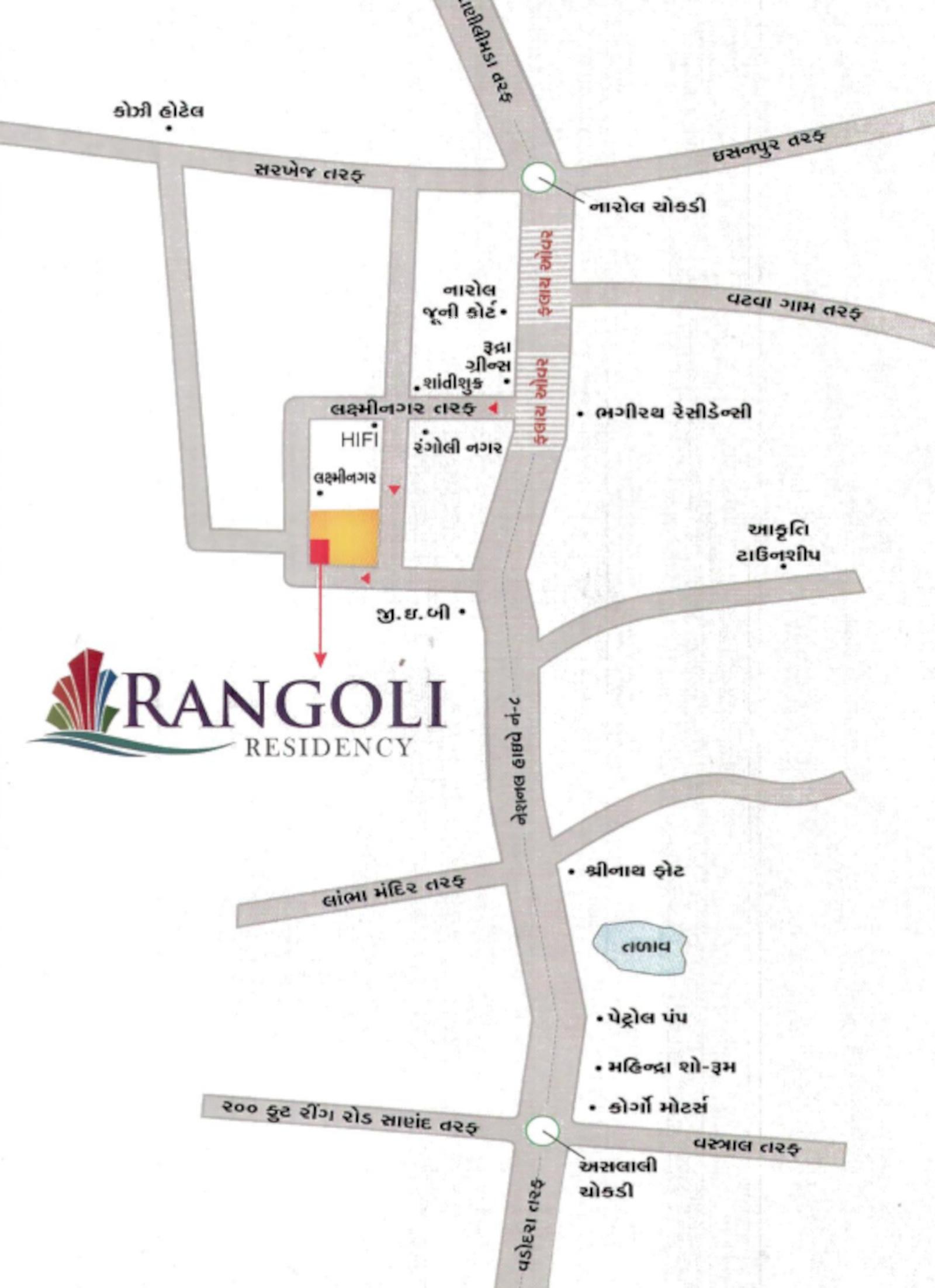  rangoli-residency Location Plan