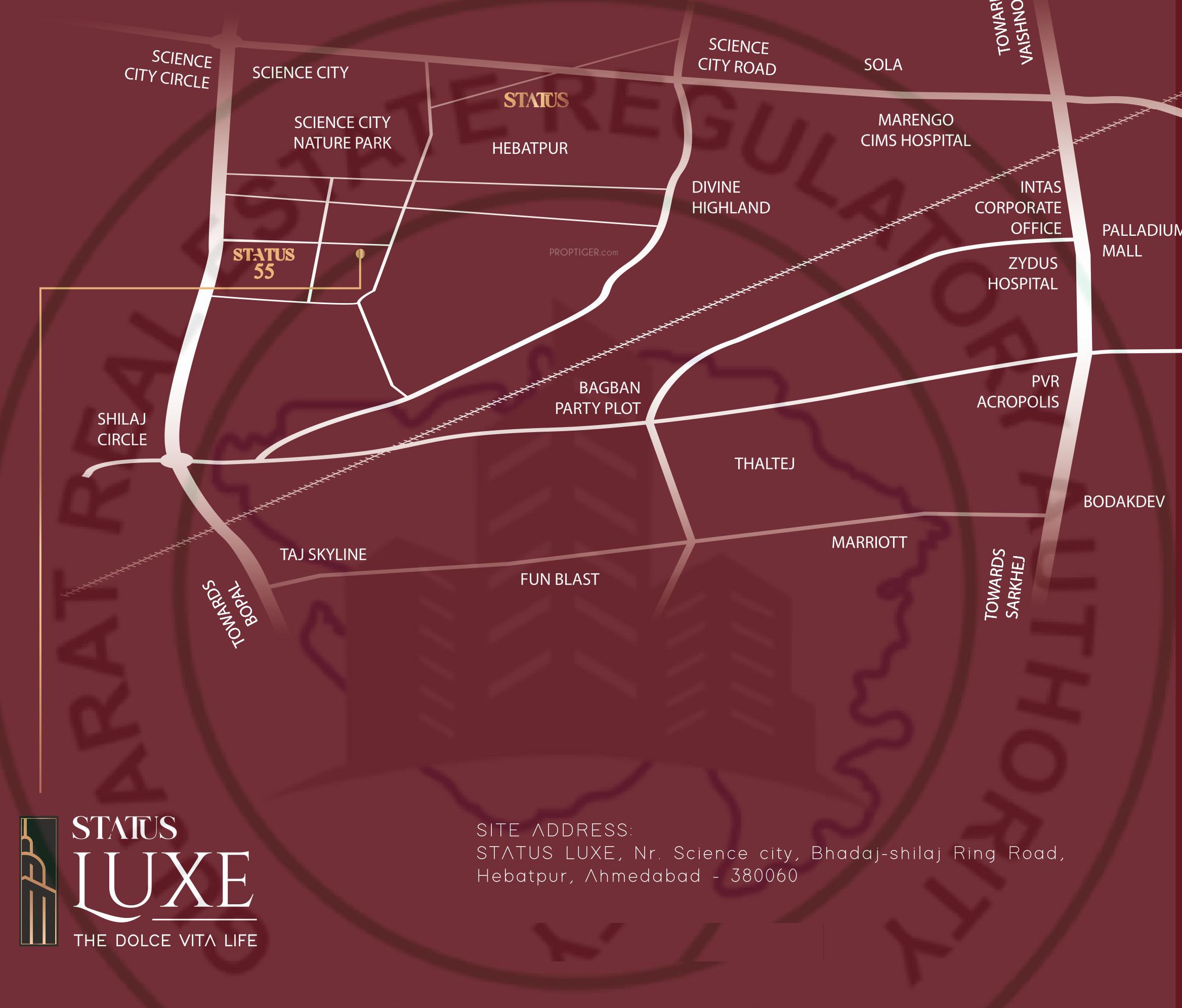  status-luxe Location Plan