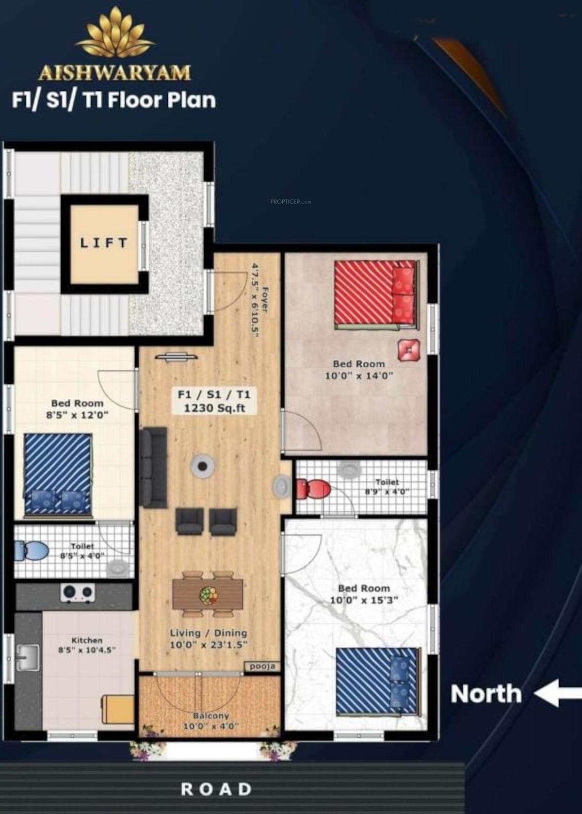  aishwaryam JD Aishwaryam Typical Cluster Plan