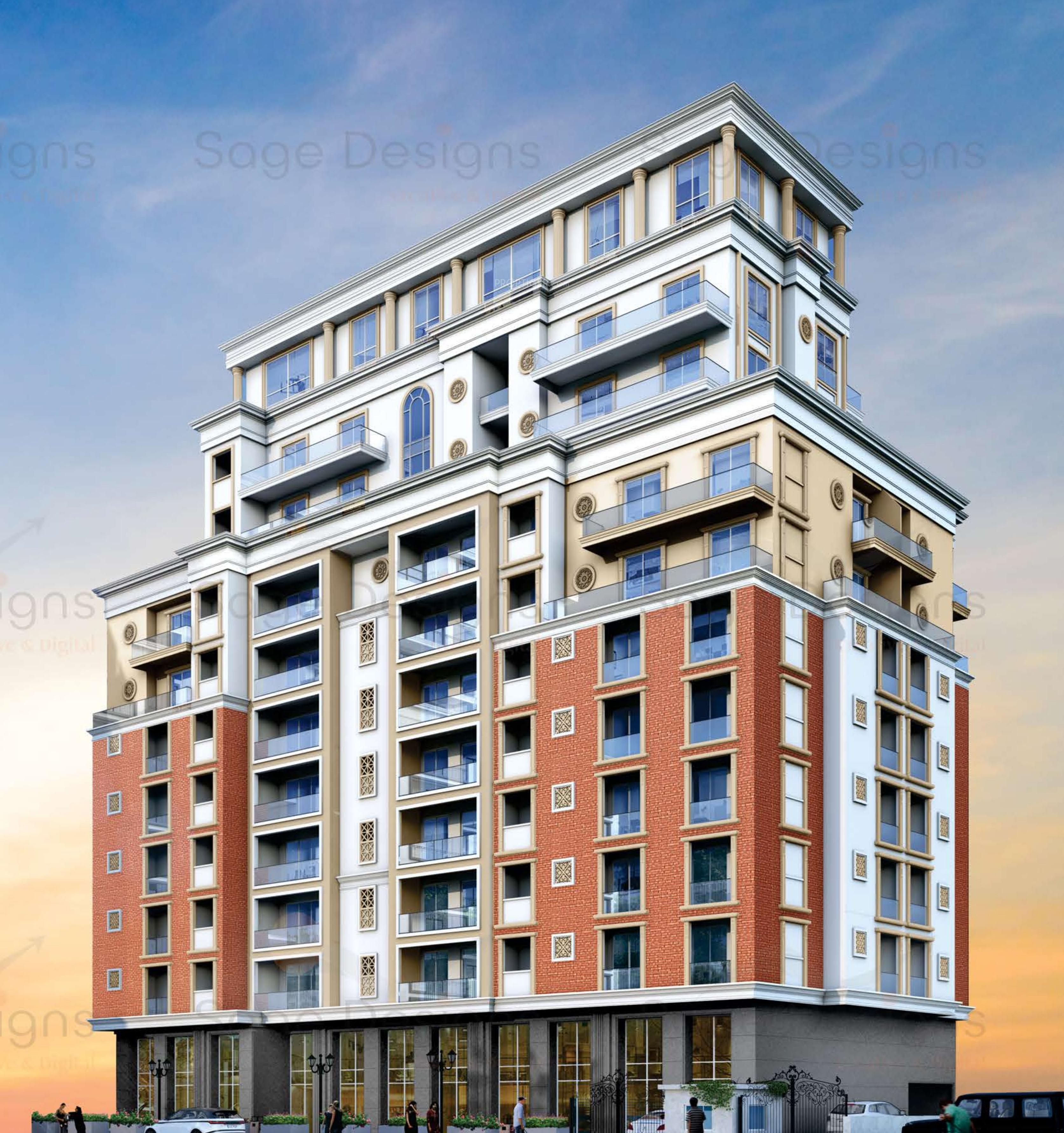  central-towers Elevation