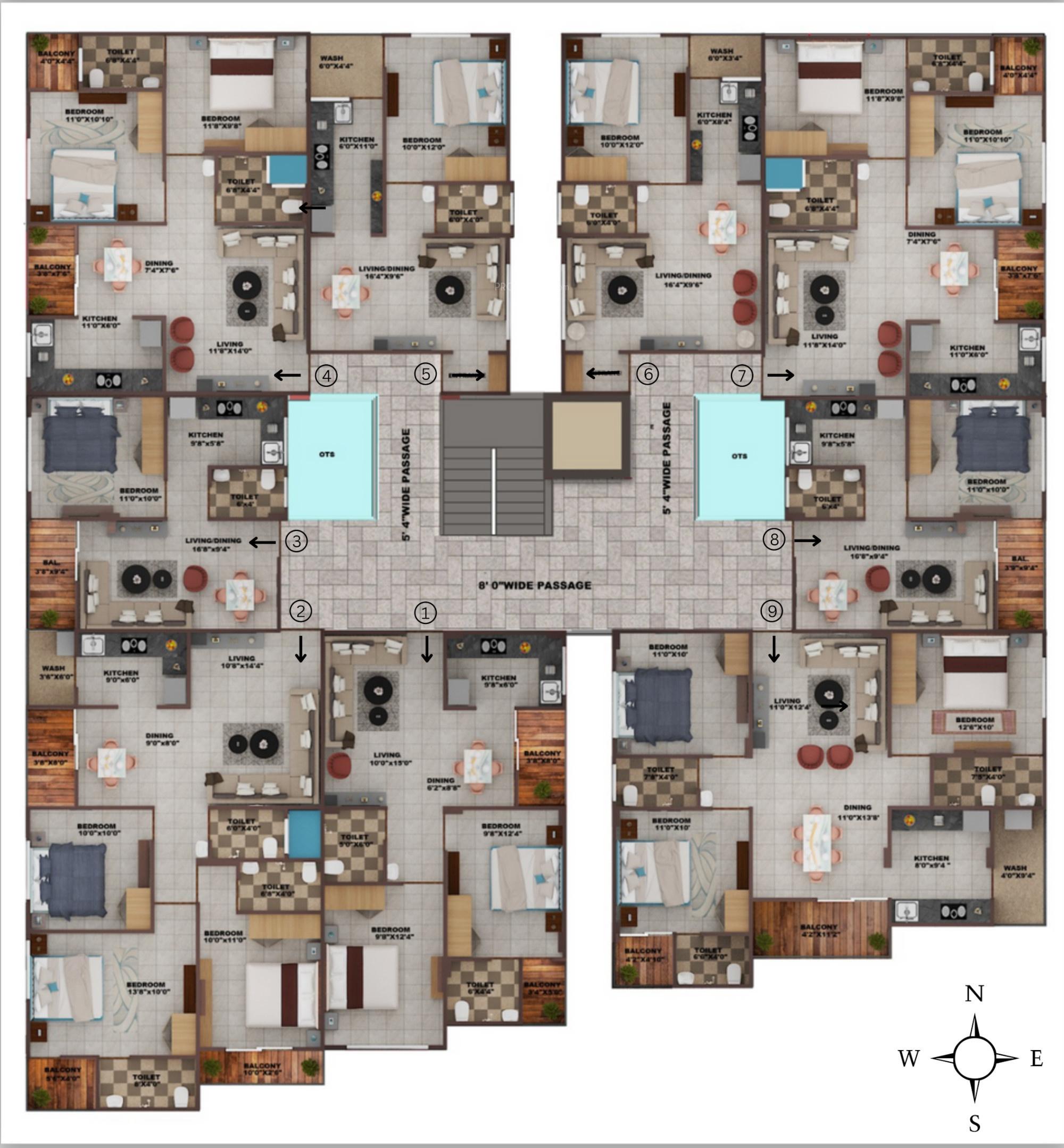  avenue Cluster Plan