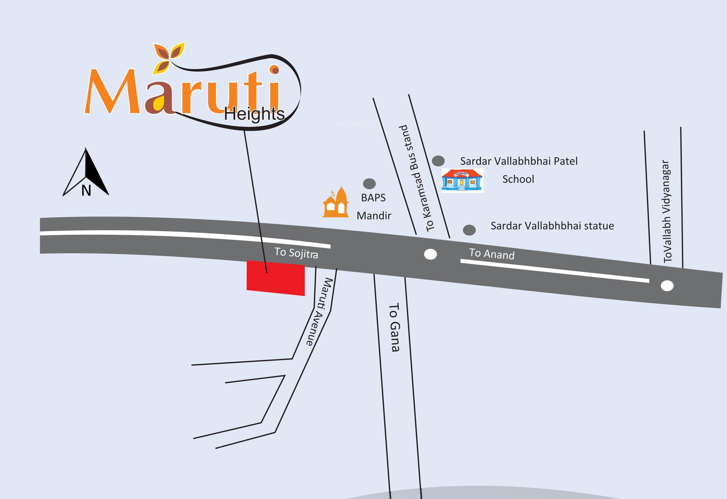  maruti-heights Location Plan