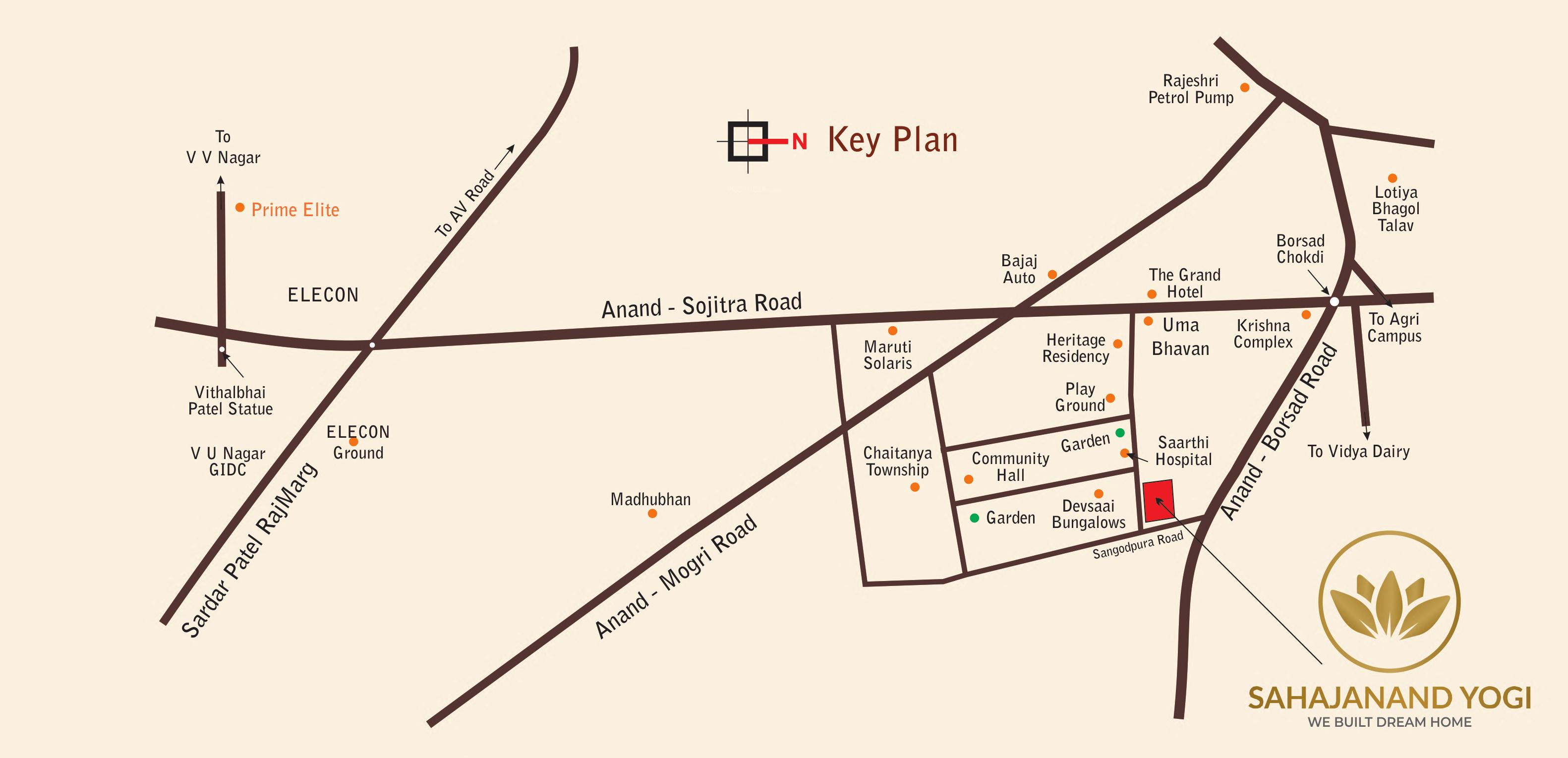  sahajanand-yogi Location Plan