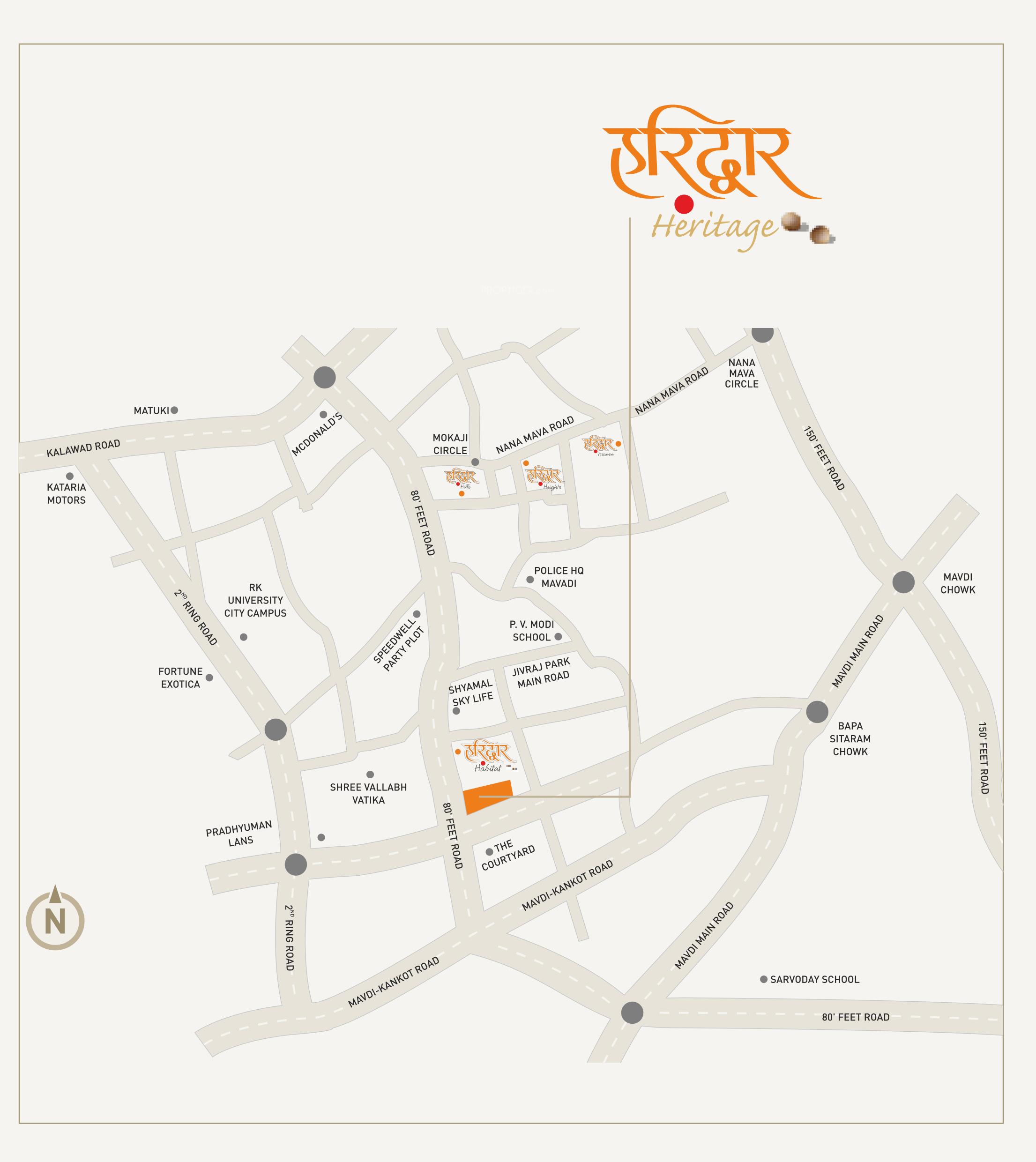  heritage Location Plan