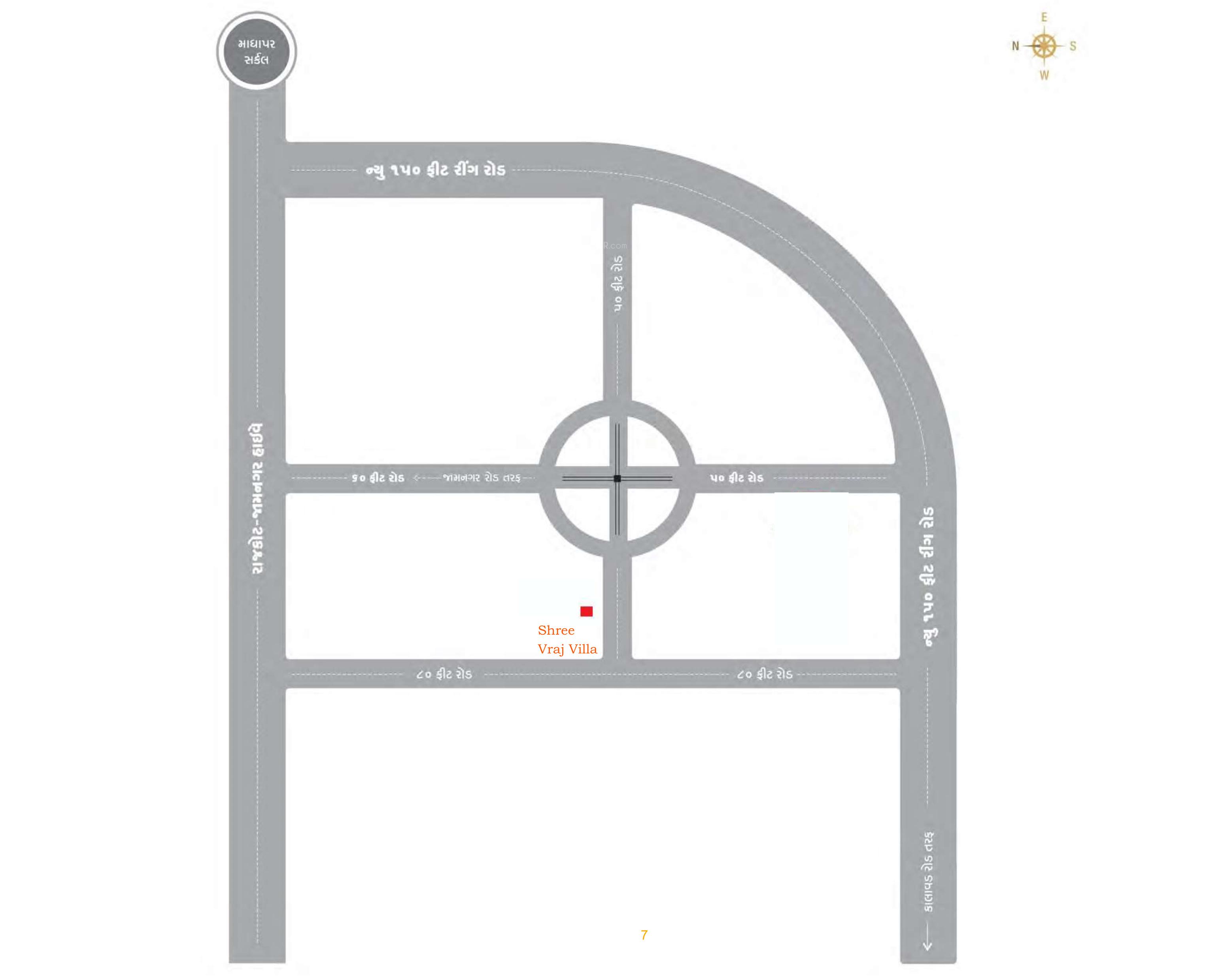  shree-vraj-villa Location Plan
