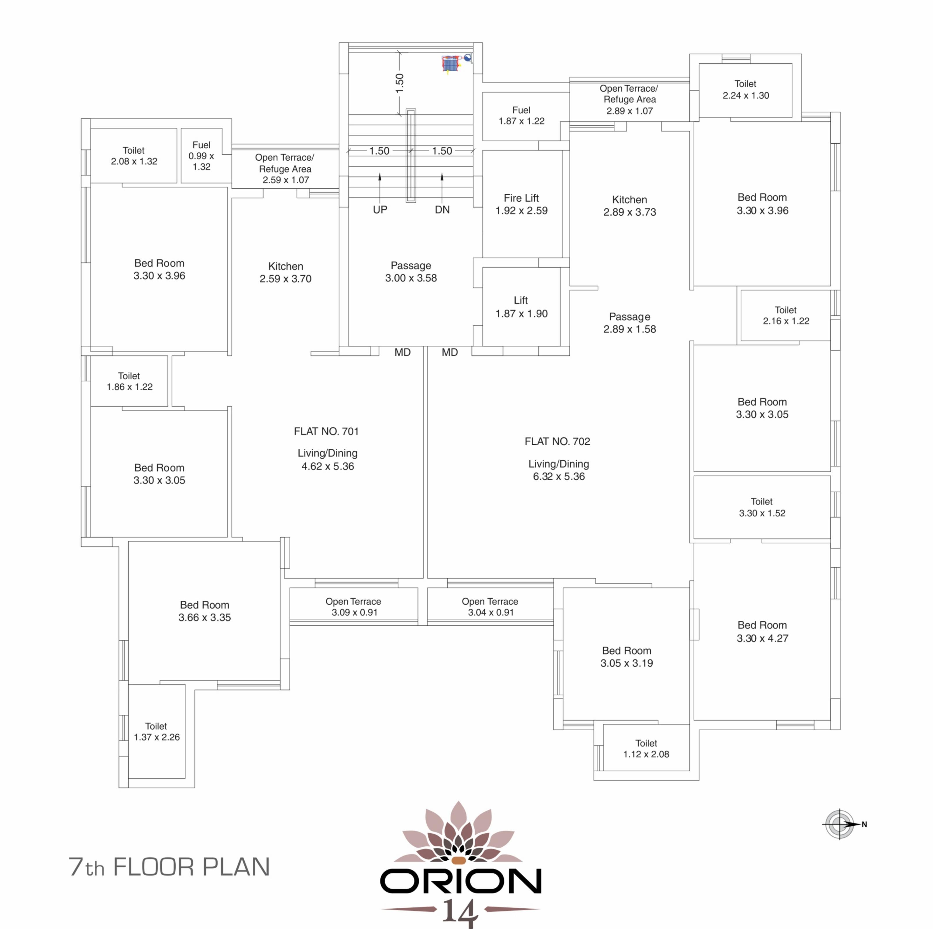  orion-14 Orion 14 Cluster Plan for 7th Floor