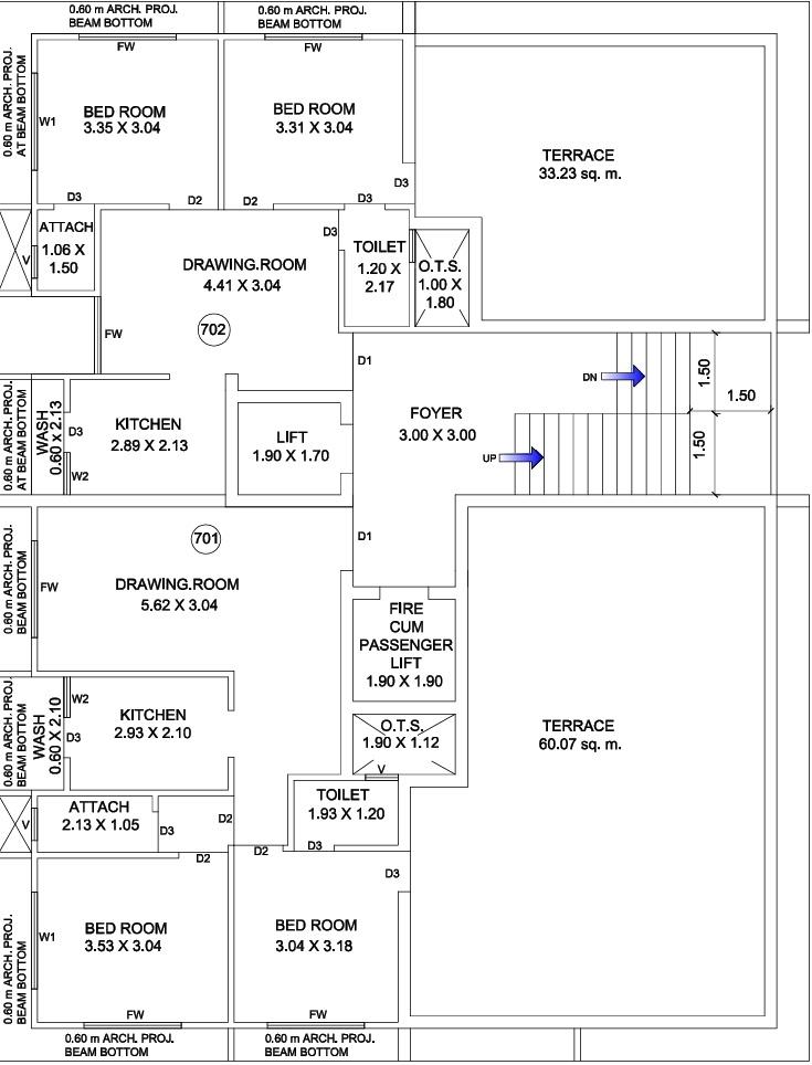  divine-square A Cluster Plan for 7th Floor