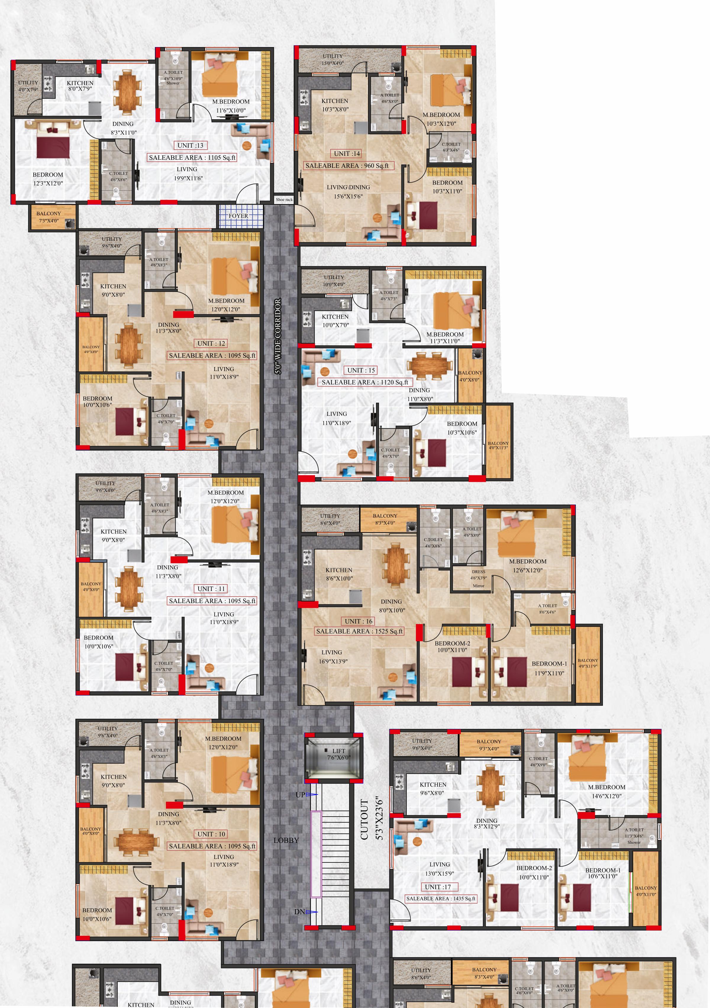  sv-brundhavanam Block B Cluster Plan