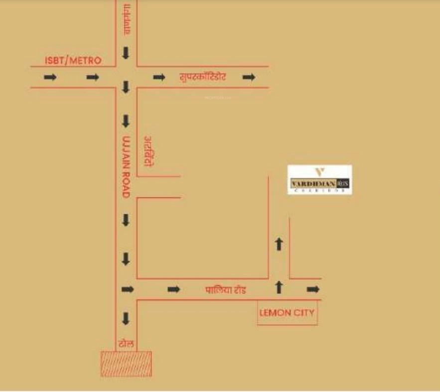  vardhman-iris-corridor Location Plan