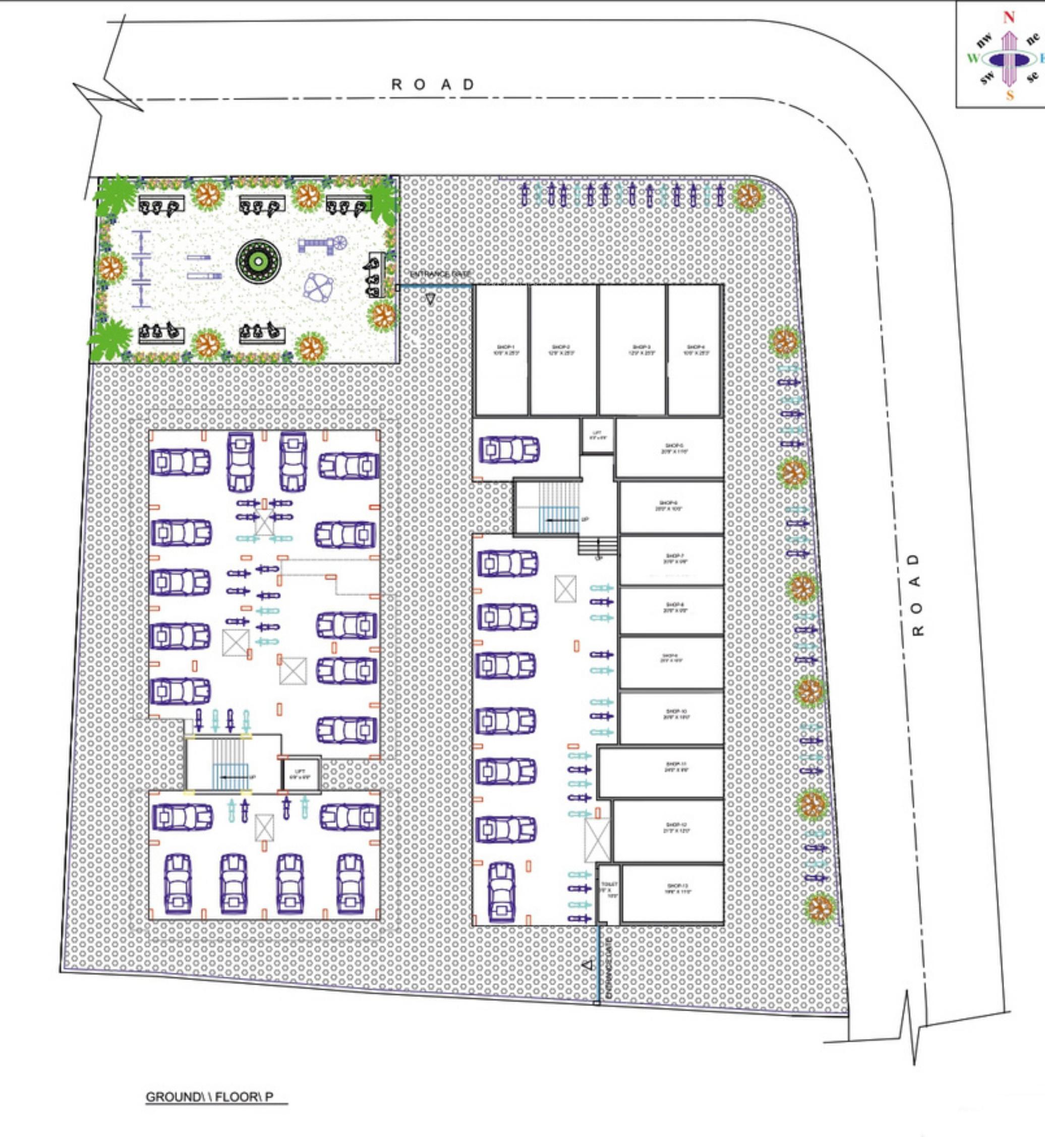  vanraj Building A Cluster Plan for ground Floor