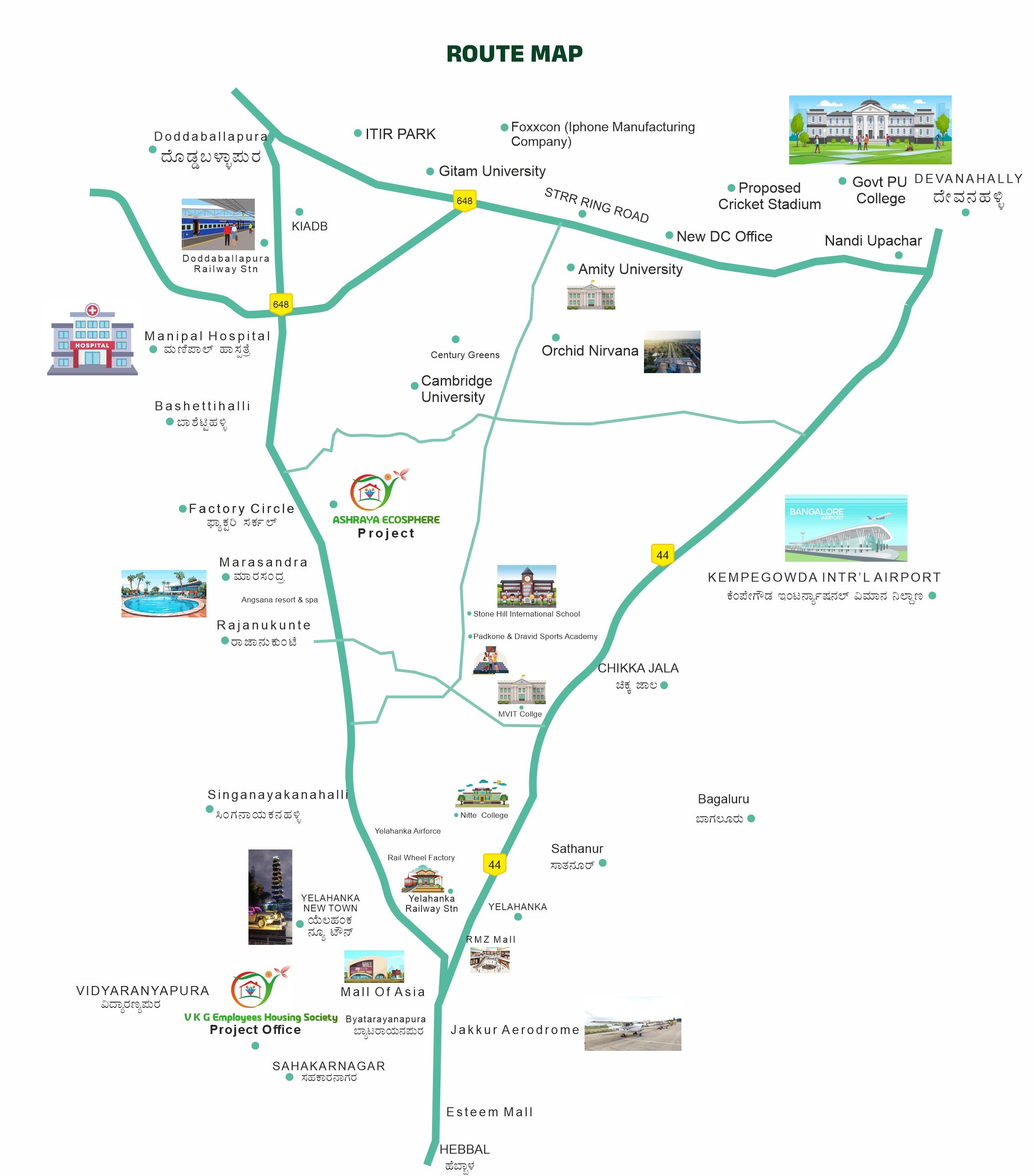  ashraya-ecosphere Location Plan
