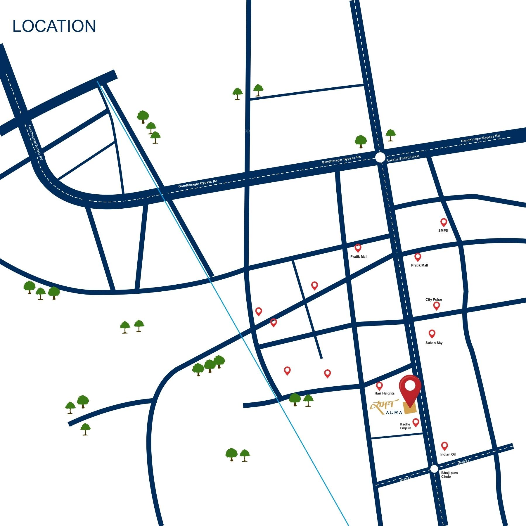  samay-aura Location Plan