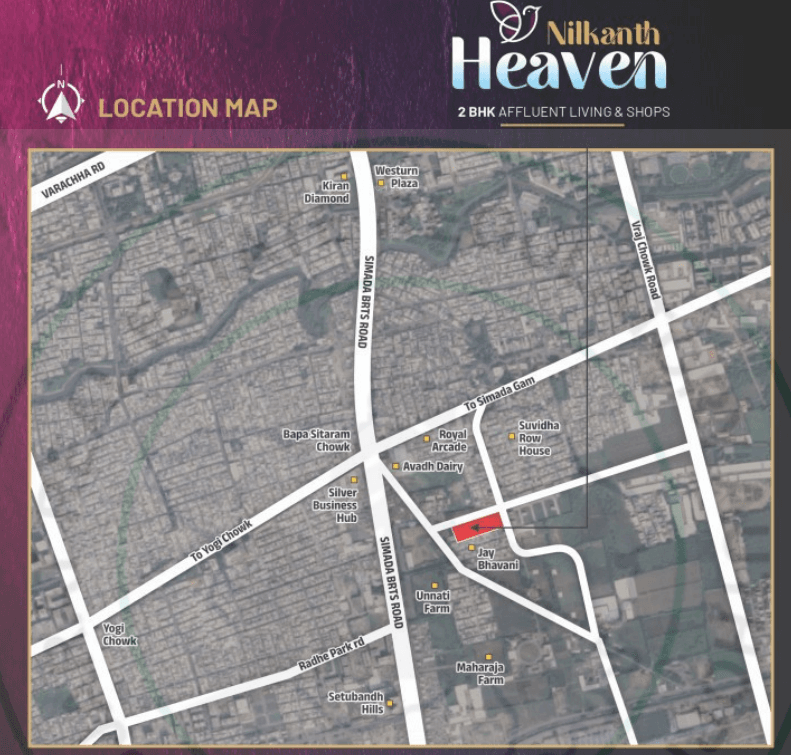 nilkanth-heaven Location Plan