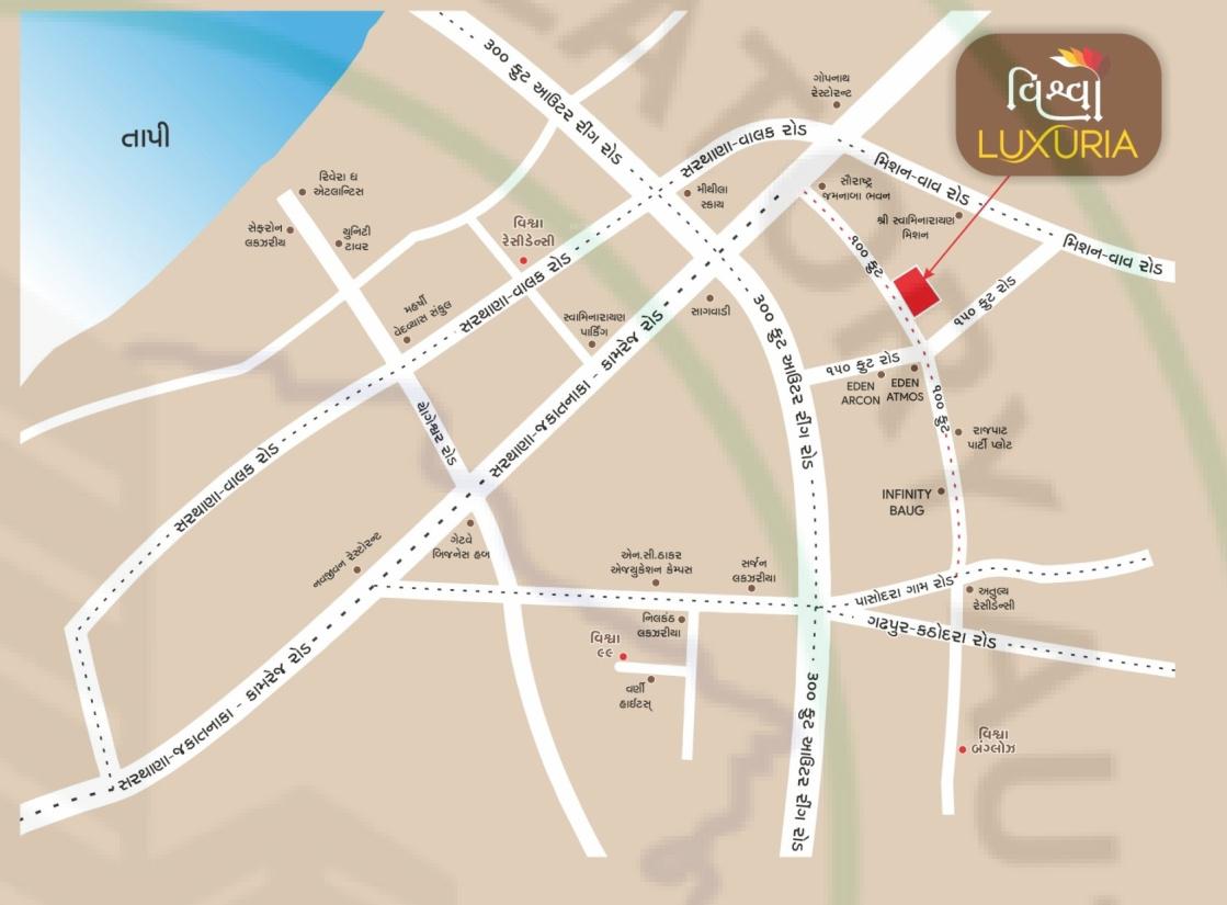  vishwa-luxuria Location Plan