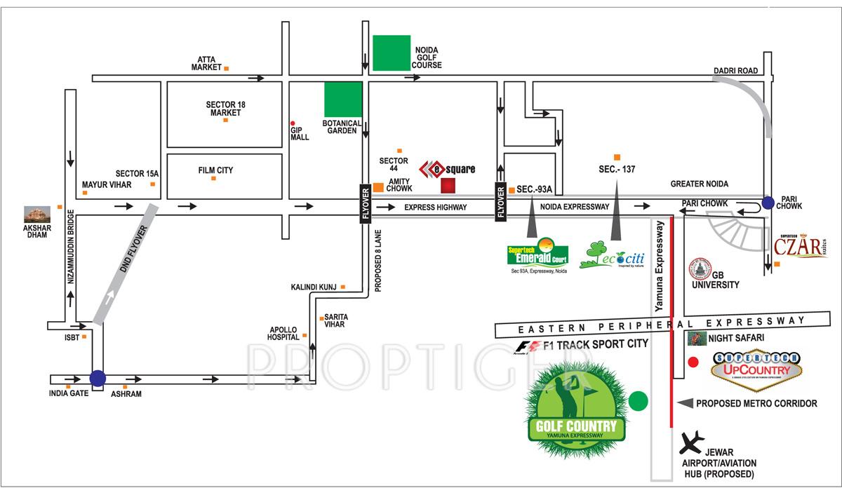 Images for Location Plan of Supertech Golf Country Plots