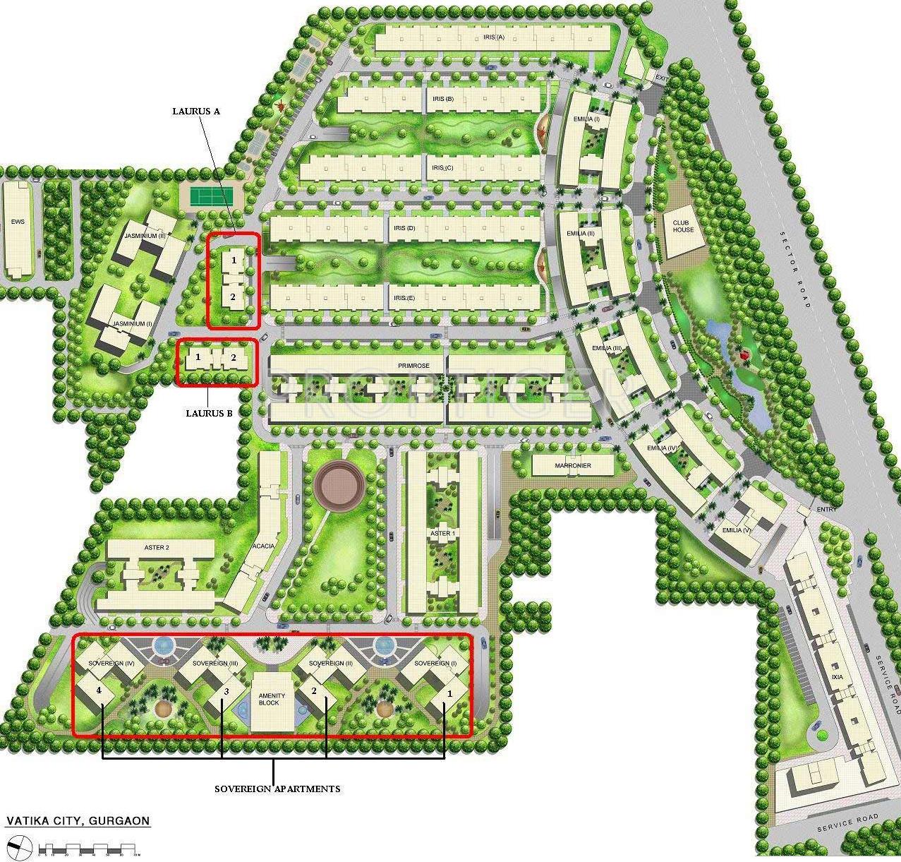 Images for Site Plan of Vatika The Sovereign Apartment