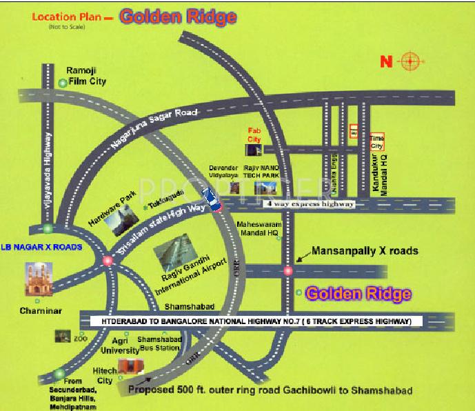 time-projects golden-ridge Location Plan