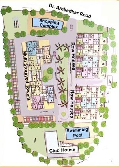  palms Images for Site Plan of Vikas Palms