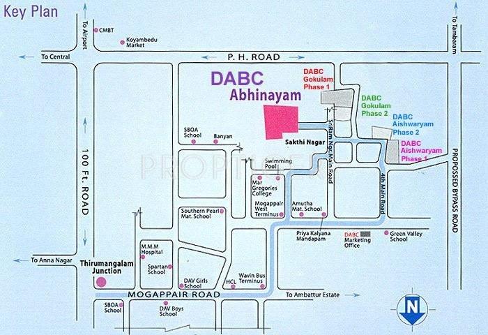 DABC Abhinayam Phase 1 Location Plan
