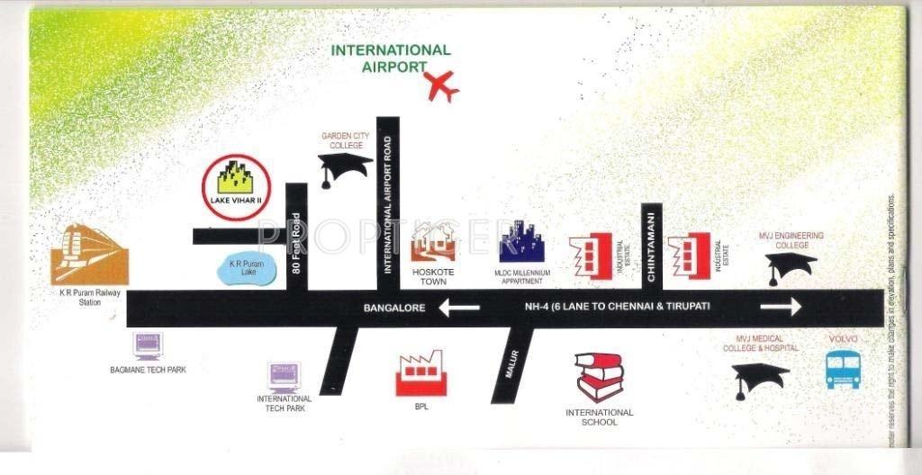 JJC Builders Lake Vihar II Location Plan