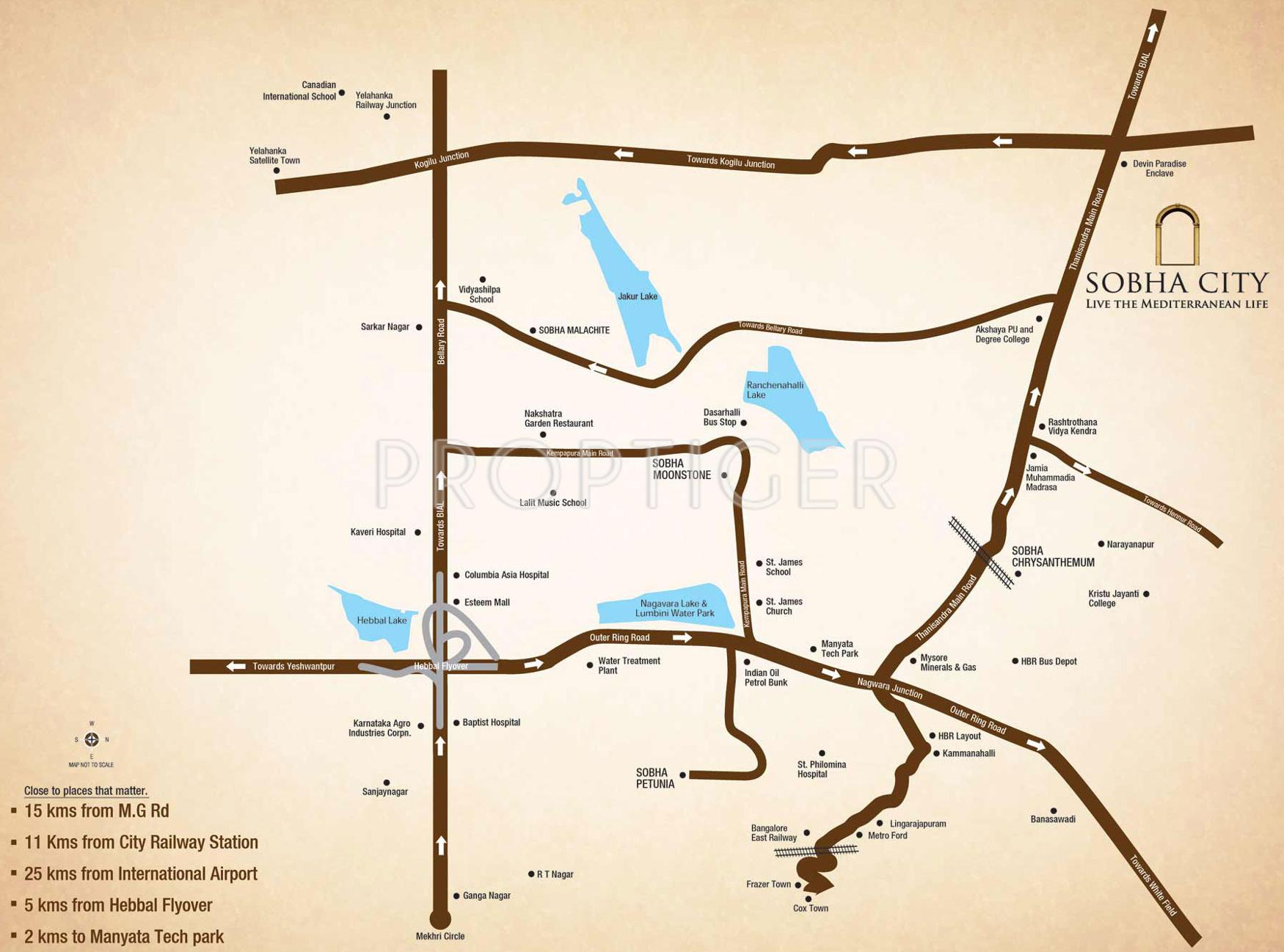 Images for Location Plan of Sobha City Aristos
