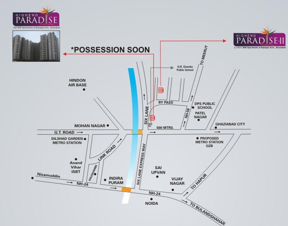 Images for Location Plan of High End Infratech Paradise
